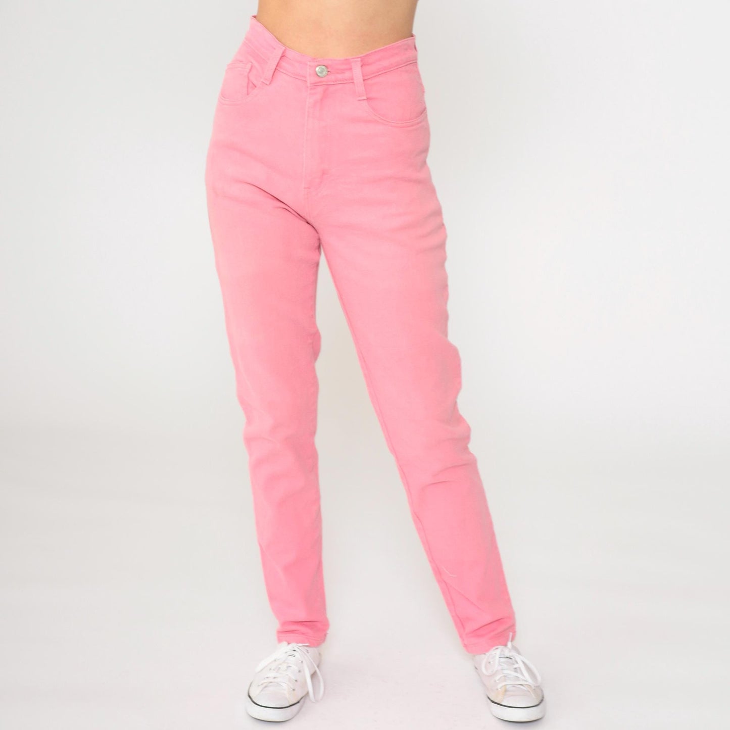 90s Jordache Pink High-Waist Straight Jeans Size 4