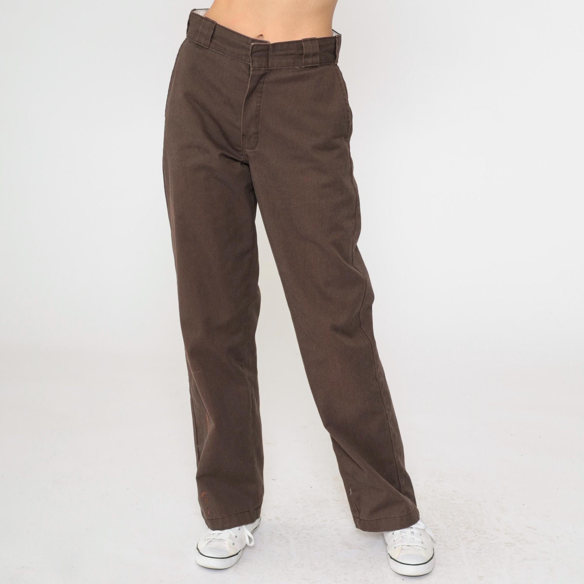 Y2K Dickies 874 Brown Straight Leg Work Pants High Rise Men's 29x32