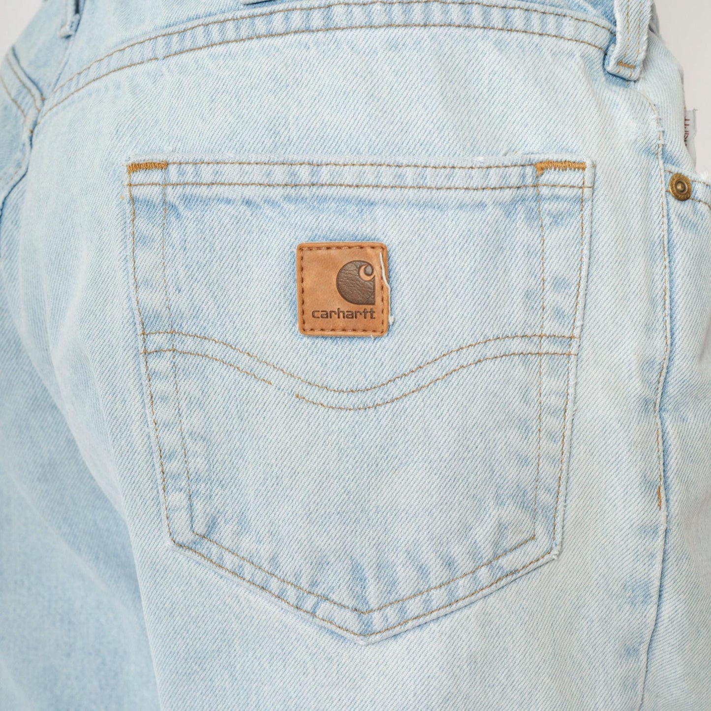 90s Carhartt Straight Leg Jeans High Waist Light Wash Denim 36