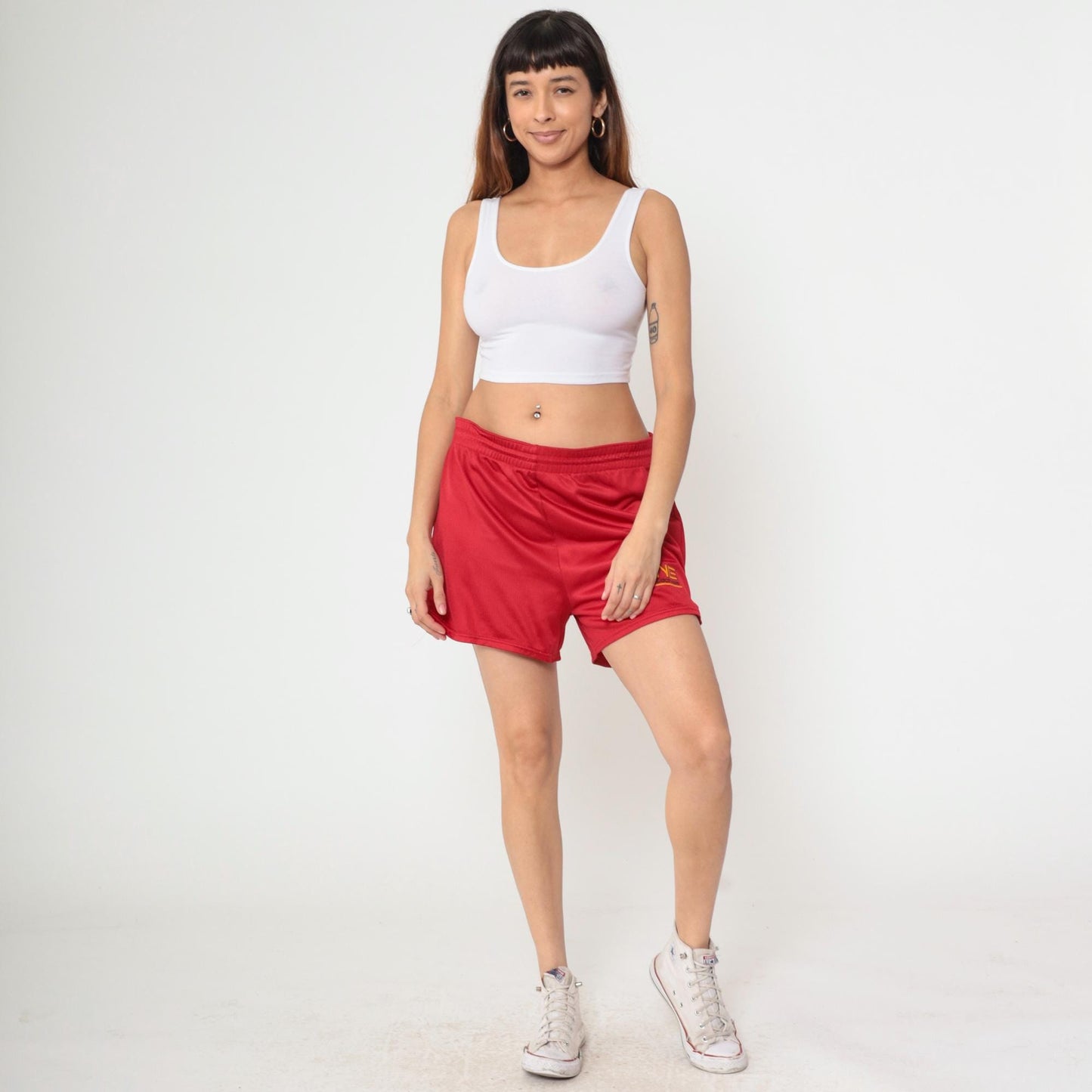 90s Brine Lacrosse Shorts Red Mesh Nylon Drawstring Extra Large XL