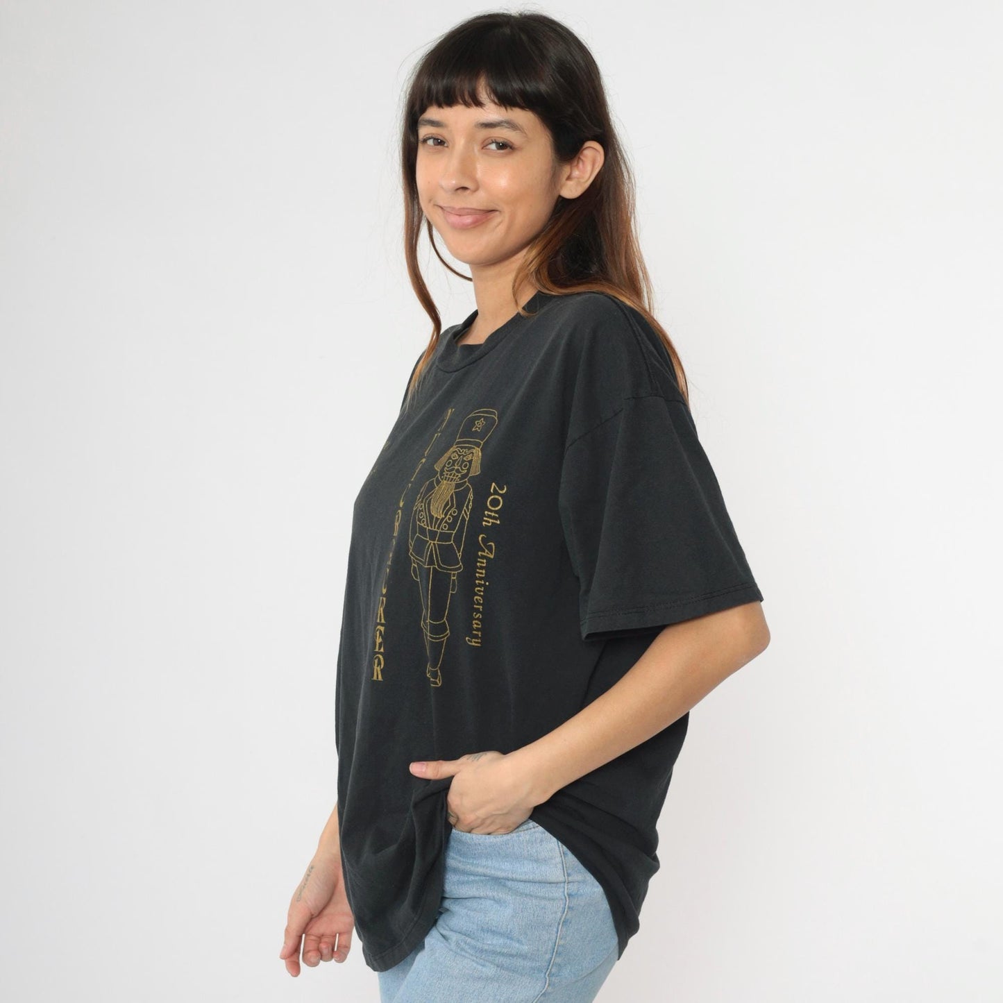 90s Nutcracker East Coast Dance Theatre Crew Graphic Tee Black Extra Large