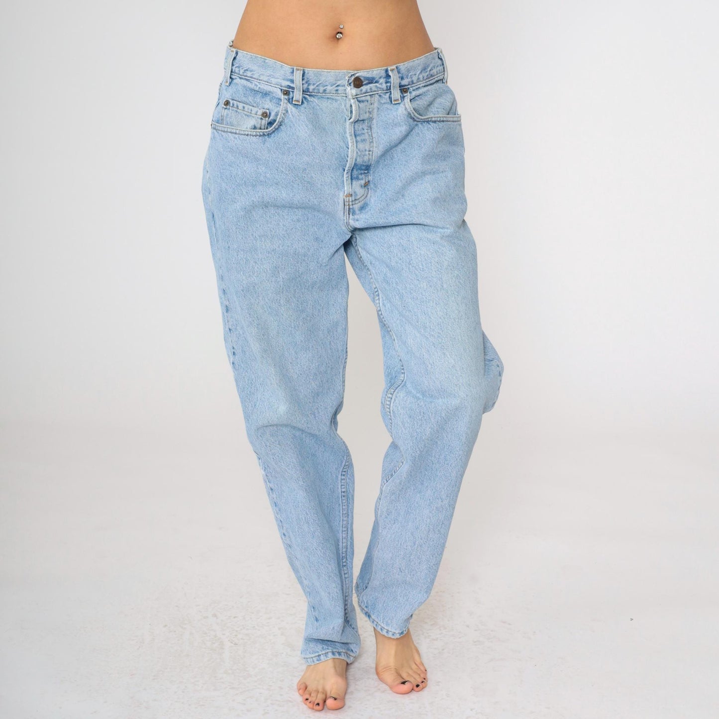90s Gap Easy Fit High Rise Straight Leg Jeans Blue Denim 36x32