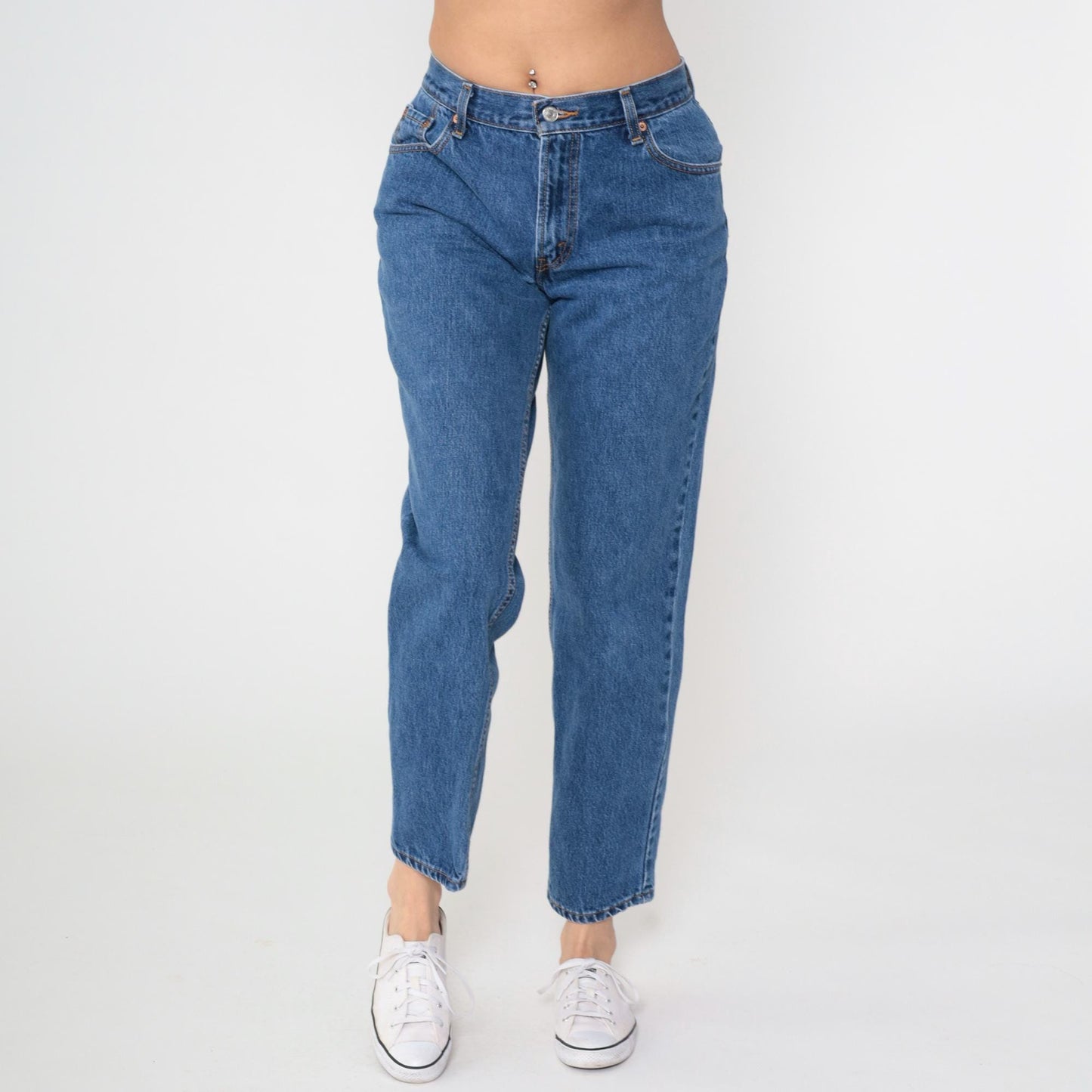 Y2K Levi's 550 Straight Leg High Rise Jeans Blue Denim Medium