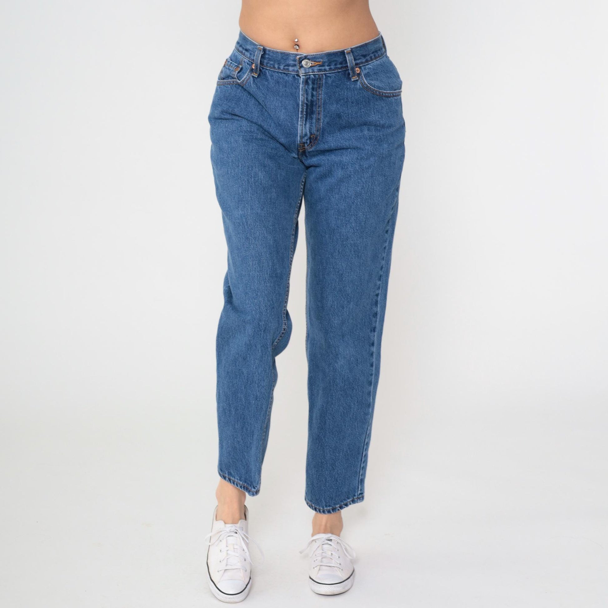 Y2K Levi's 550 Straight Leg High Rise Jeans Blue Denim Medium