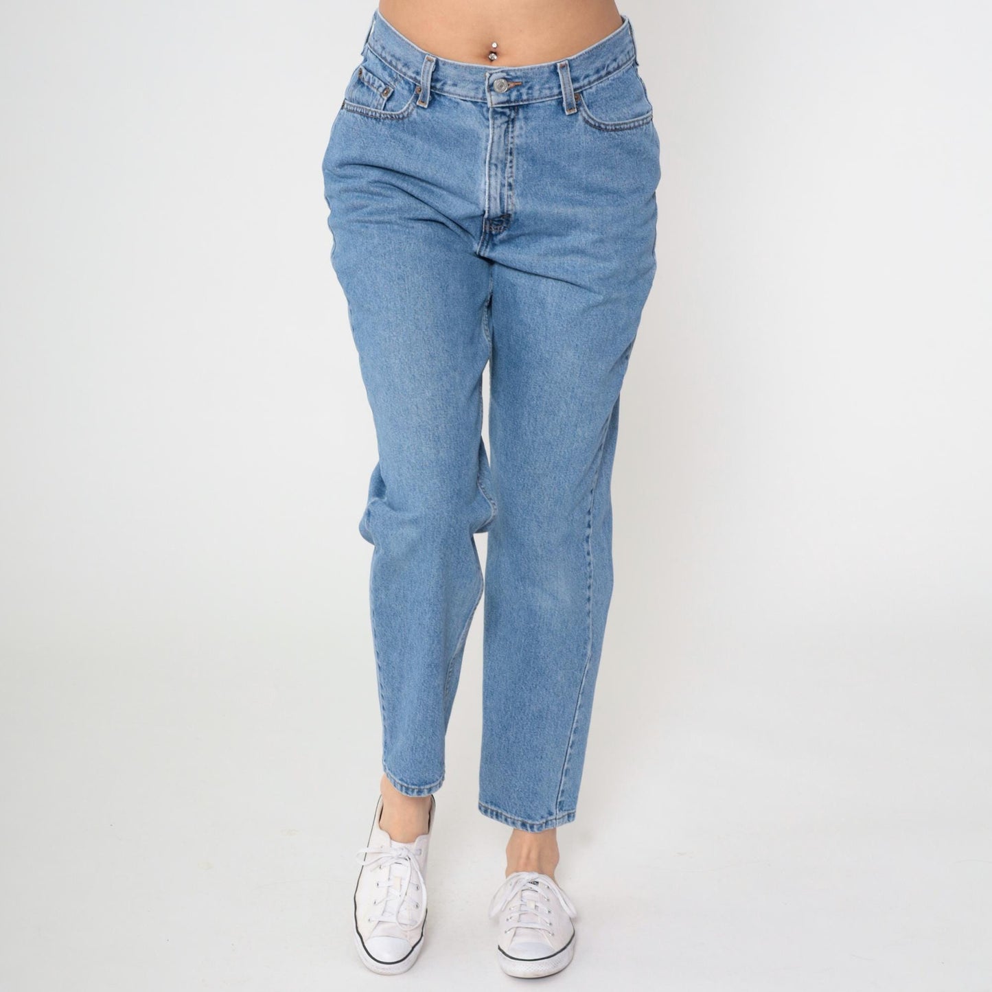 Levi's 512 High Rise Slim Jeans Blue Denim 90s Medium Short 30x29