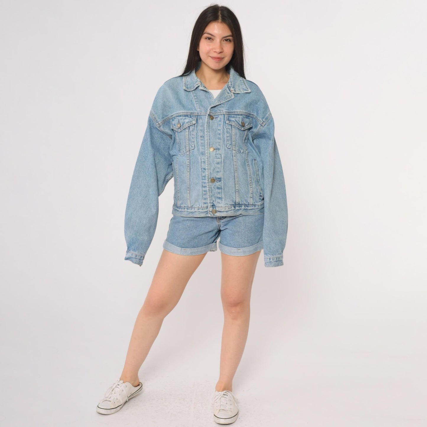 90s GAP Stonewashed Denim Jacket Blue Button-Up Large L
