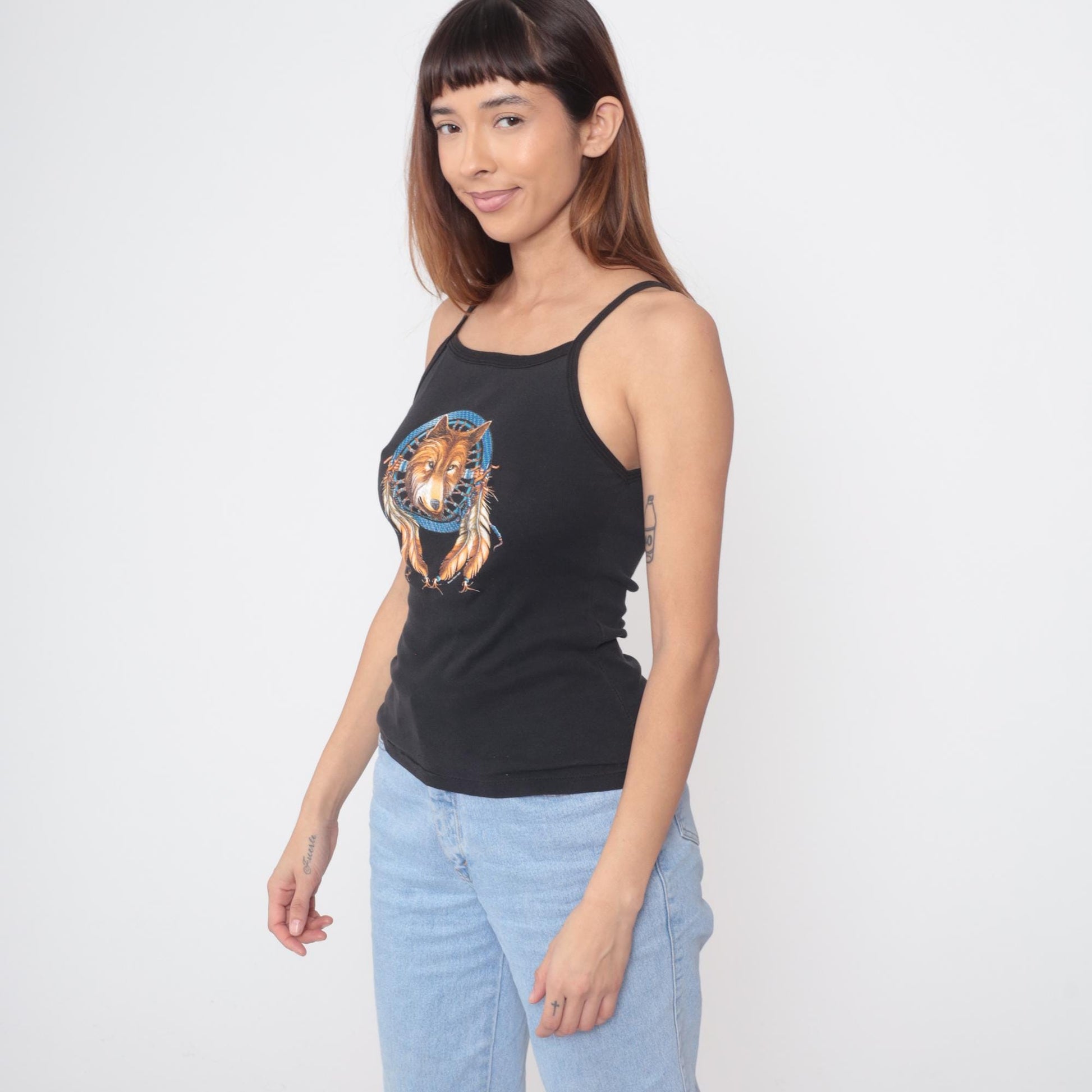 2004 Wolf Dreamcatcher Tank South 17 Graphic Cotton Extra Large XL