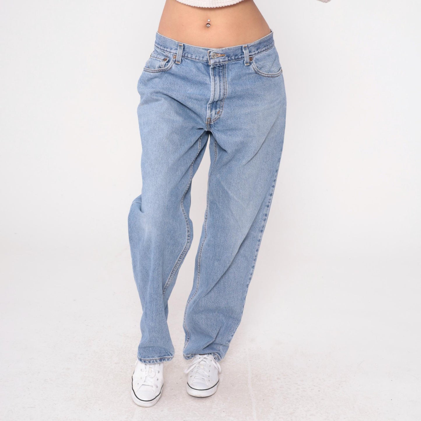 Levi's 550 Y2K Light Wash High Rise Straight Leg Jeans 36x32