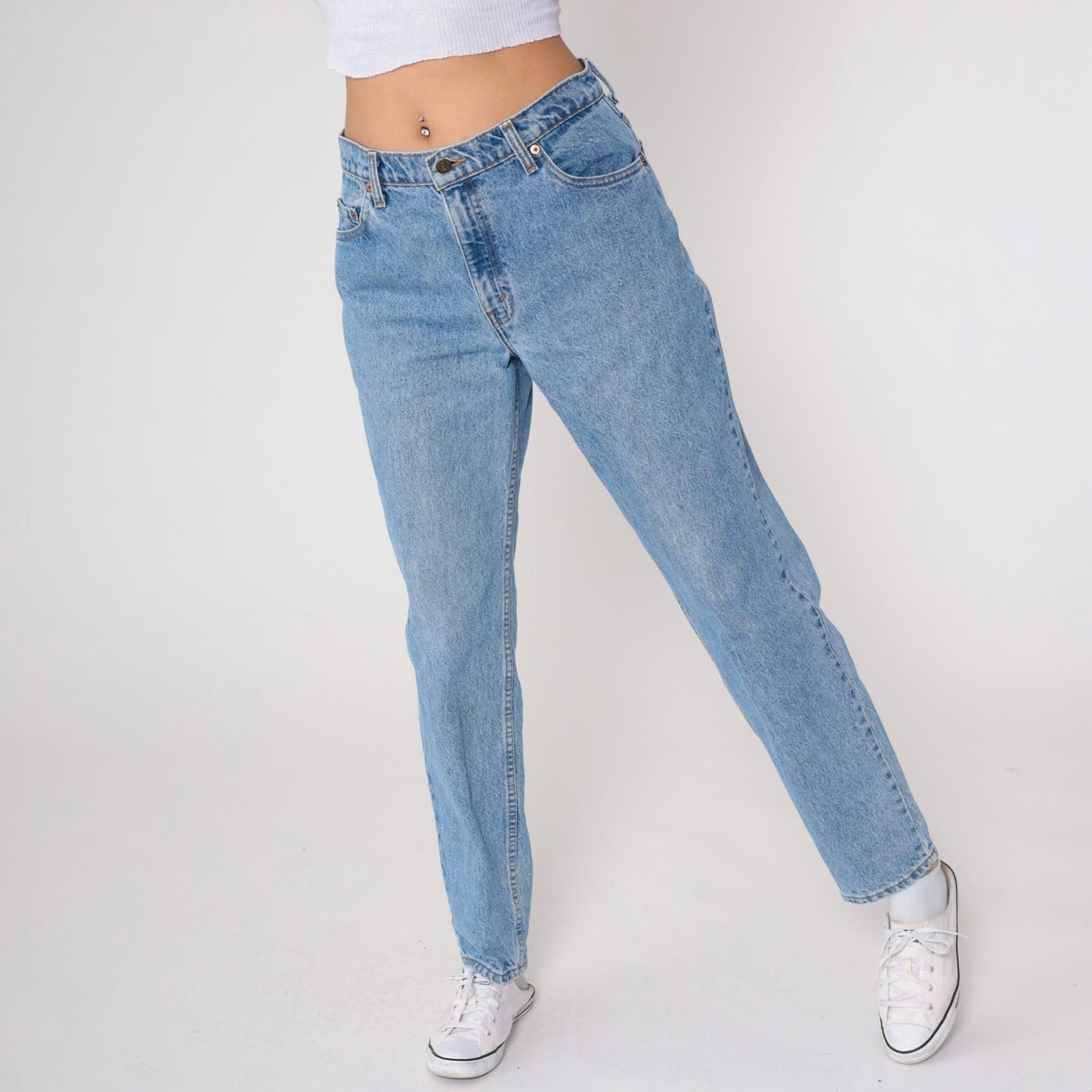 90s Levi's Light Wash High Waisted Straight Leg Jeans Medium M
