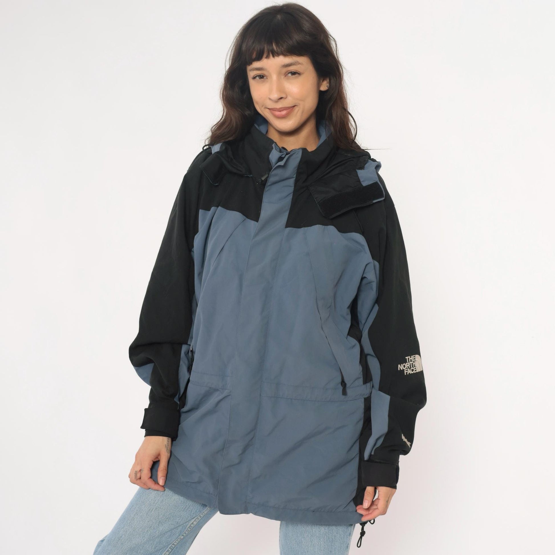 The North Face 90s Colorblock Hooded Windbreaker HydroSeal Nylon Jacket Large L