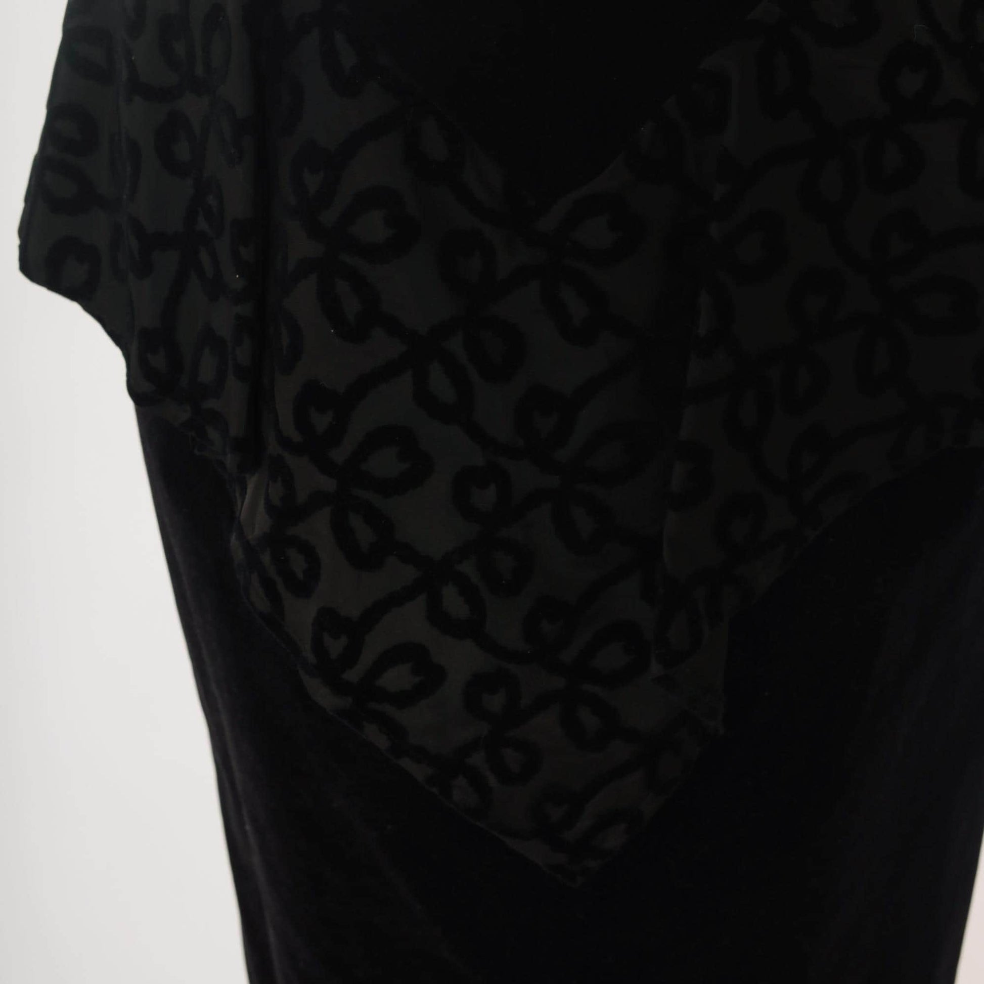 90s Milarzo Black Velvet Strapless Dress Sweetheart Neckline Peplum Extra Small XS