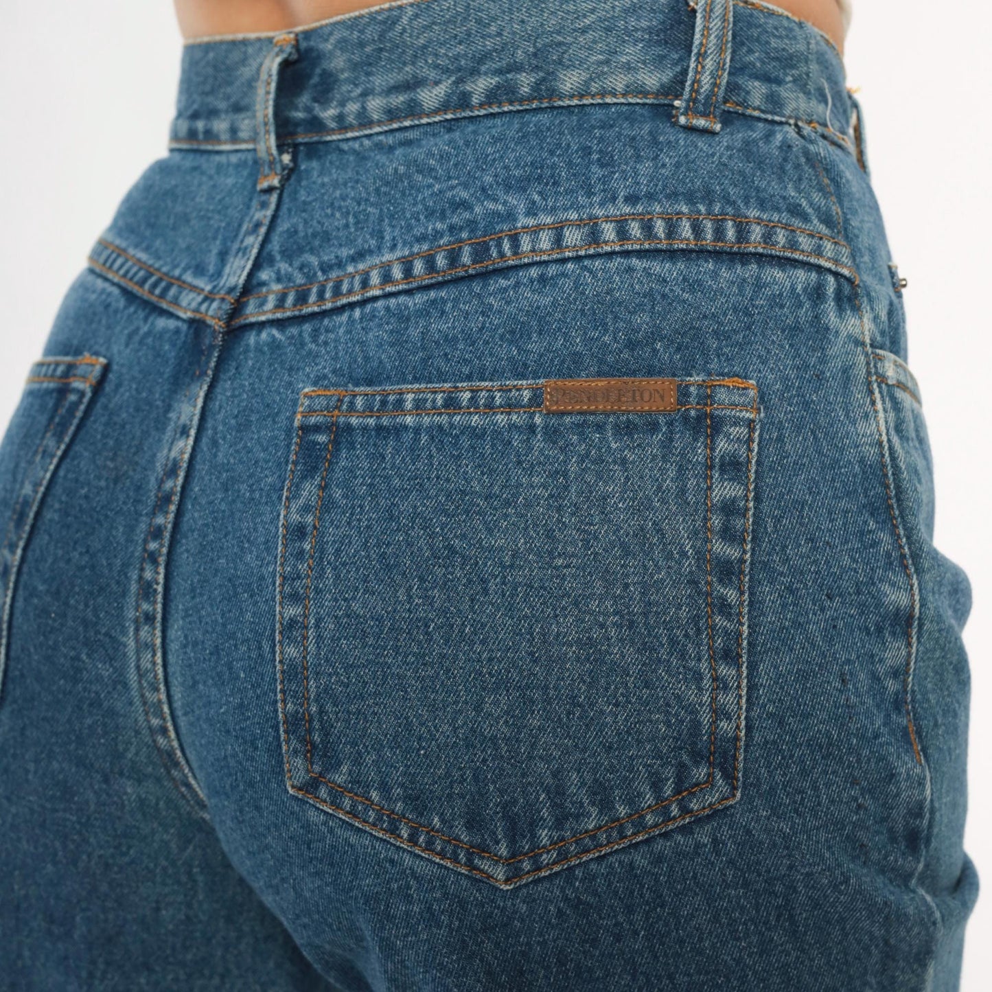 Y2K Pendleton Wide Leg Cropped Jeans High Waist Medium Blue Denim Small