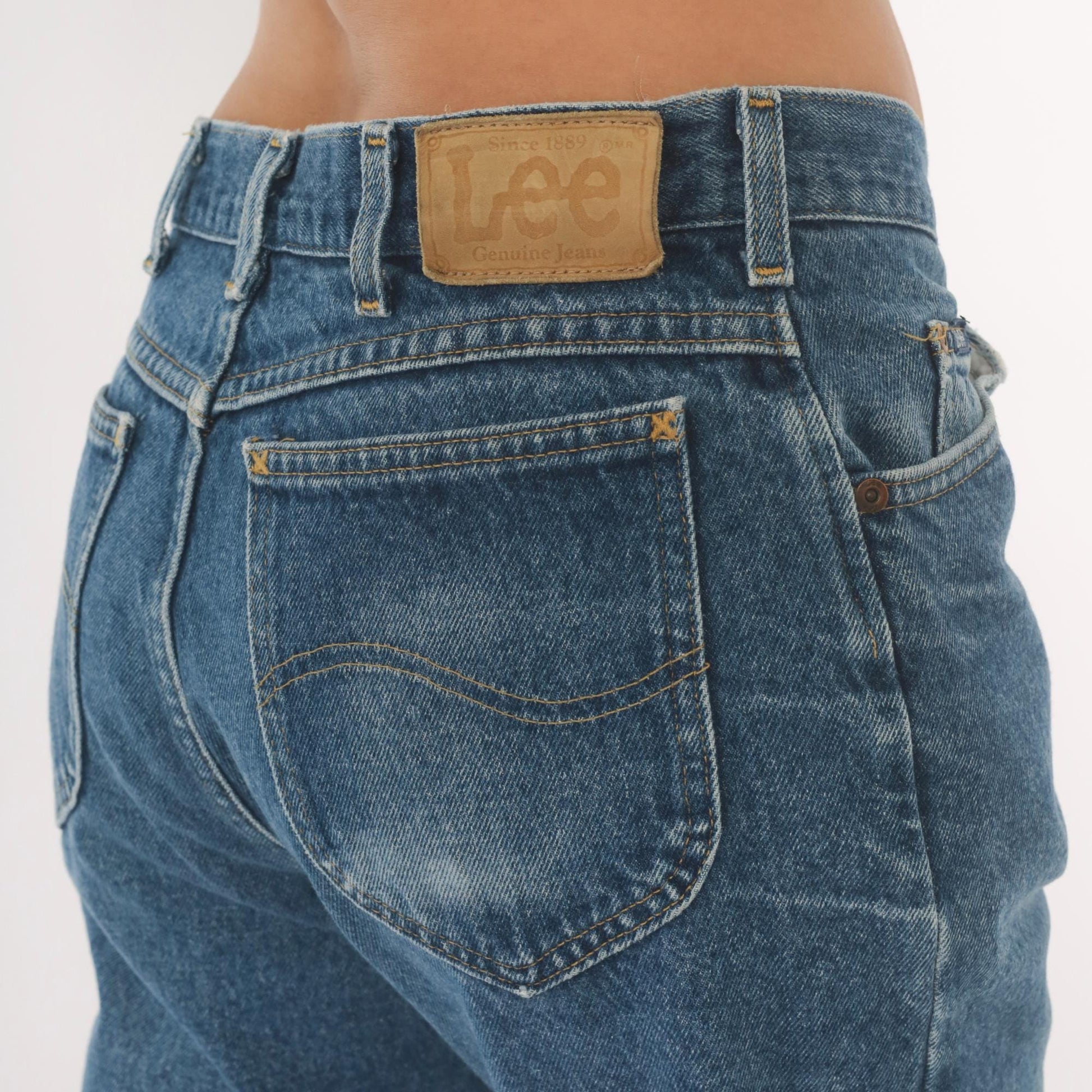 Lee Straight Leg Jeans 2000s Medium Wash Mid Rise 34x30