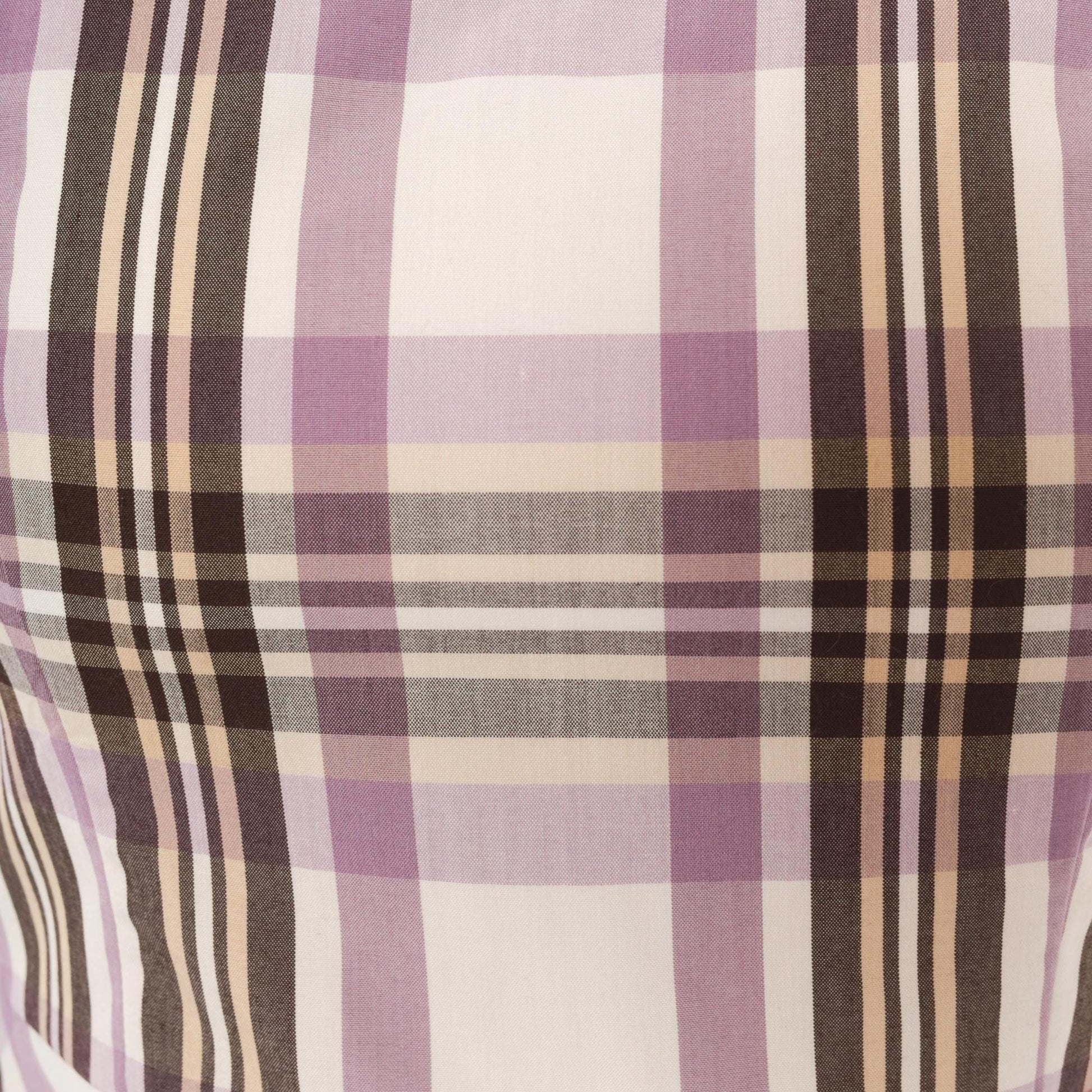 90s Kari Lavender Plaid Sundress V-Neck Mini Check Small