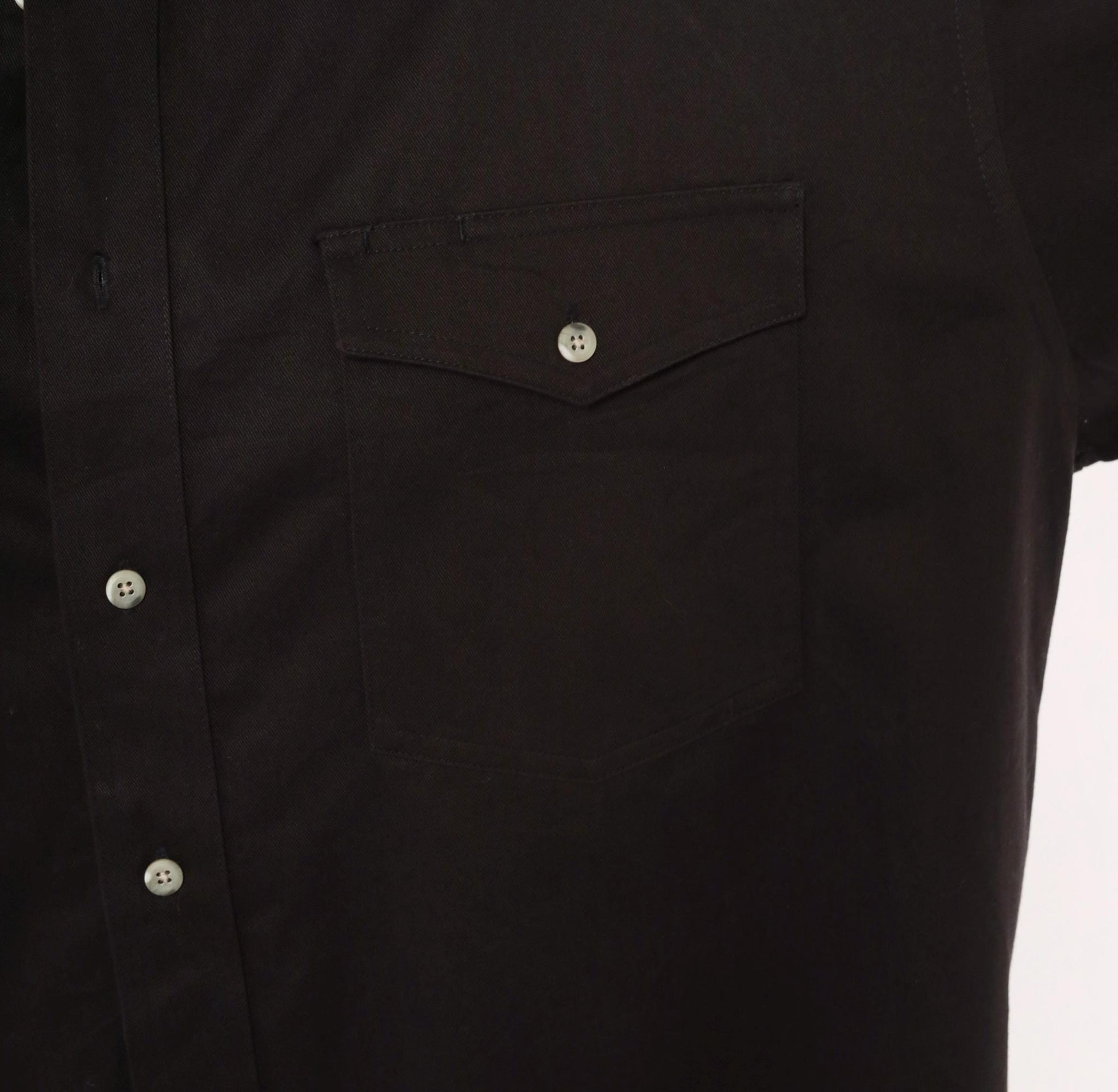 2000s Wrangler Black Western Shirt Cotton Snap Button XXL
