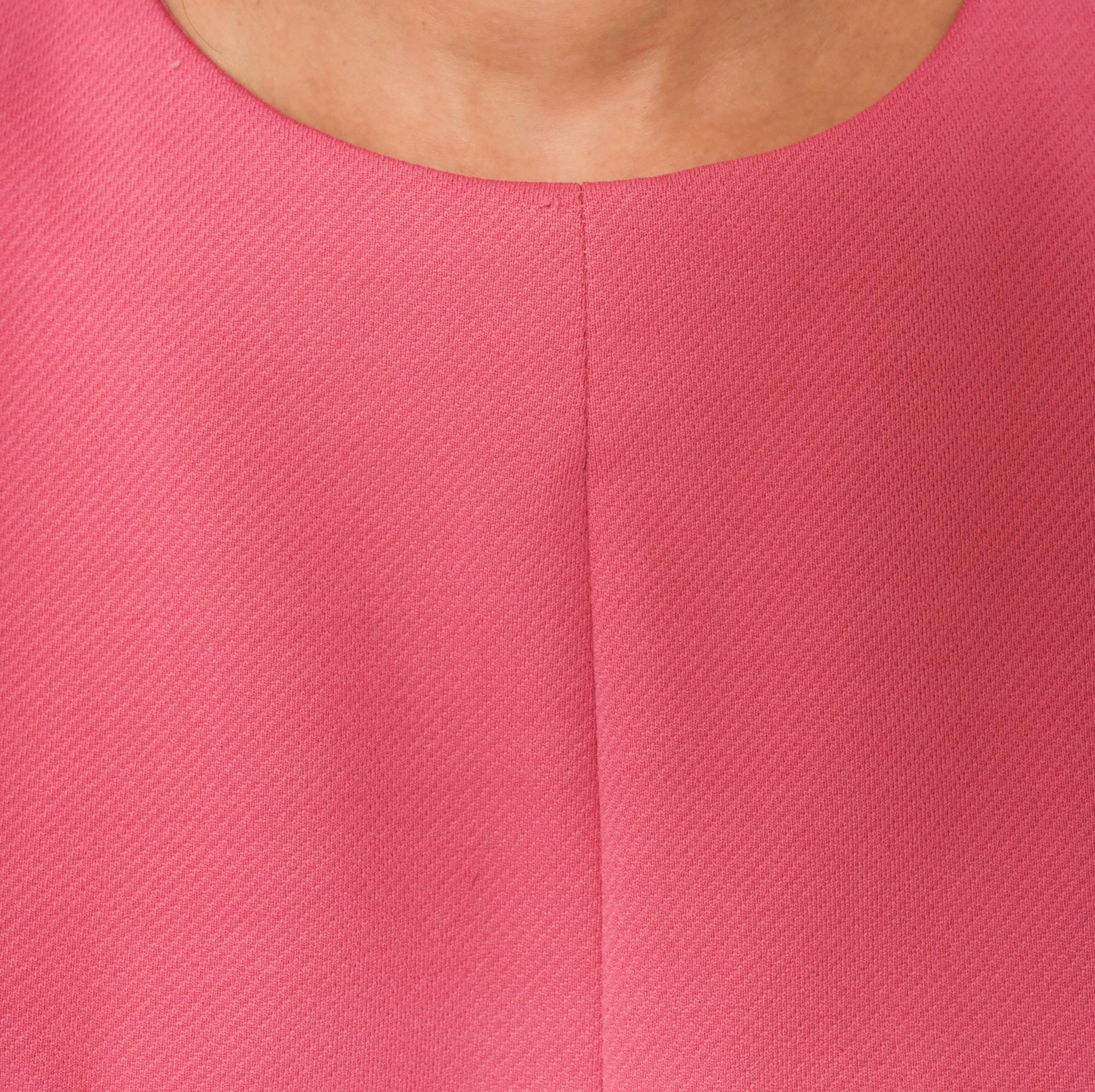 60s Pink Shift Dress A-Line Mini Scoop Neckline Short Sleeve Extra Large
