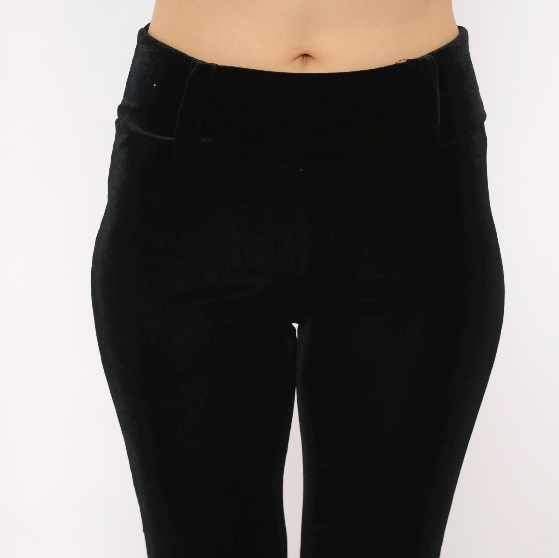 Daang Goodman Tripp NYC 90s Black Velvet Pants Slim Straight Small S