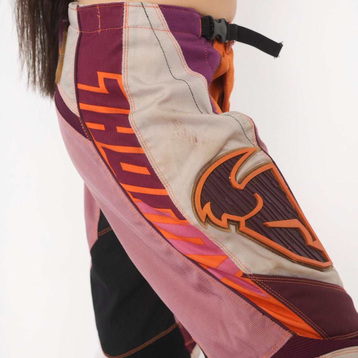 Thor Motocross Pants 2000s Purple Orange Pink Color Block Racing Moto Small
