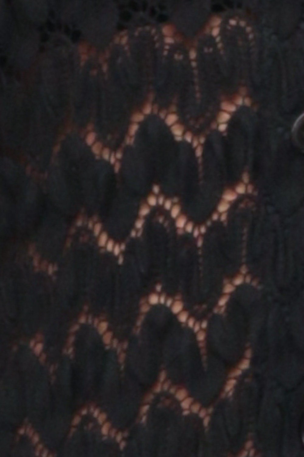 70s Black Crochet Blouse Long Sleeve Open Weave Button Up Small Medium