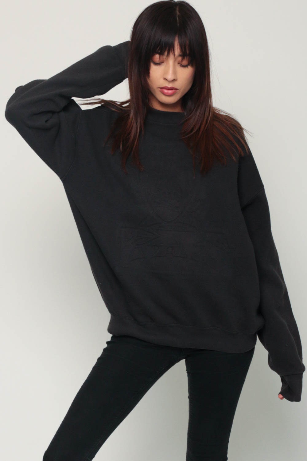 90s Looney Tunes Tasmanian Devil Taz Graphic Sweatshirt Black Extra Large