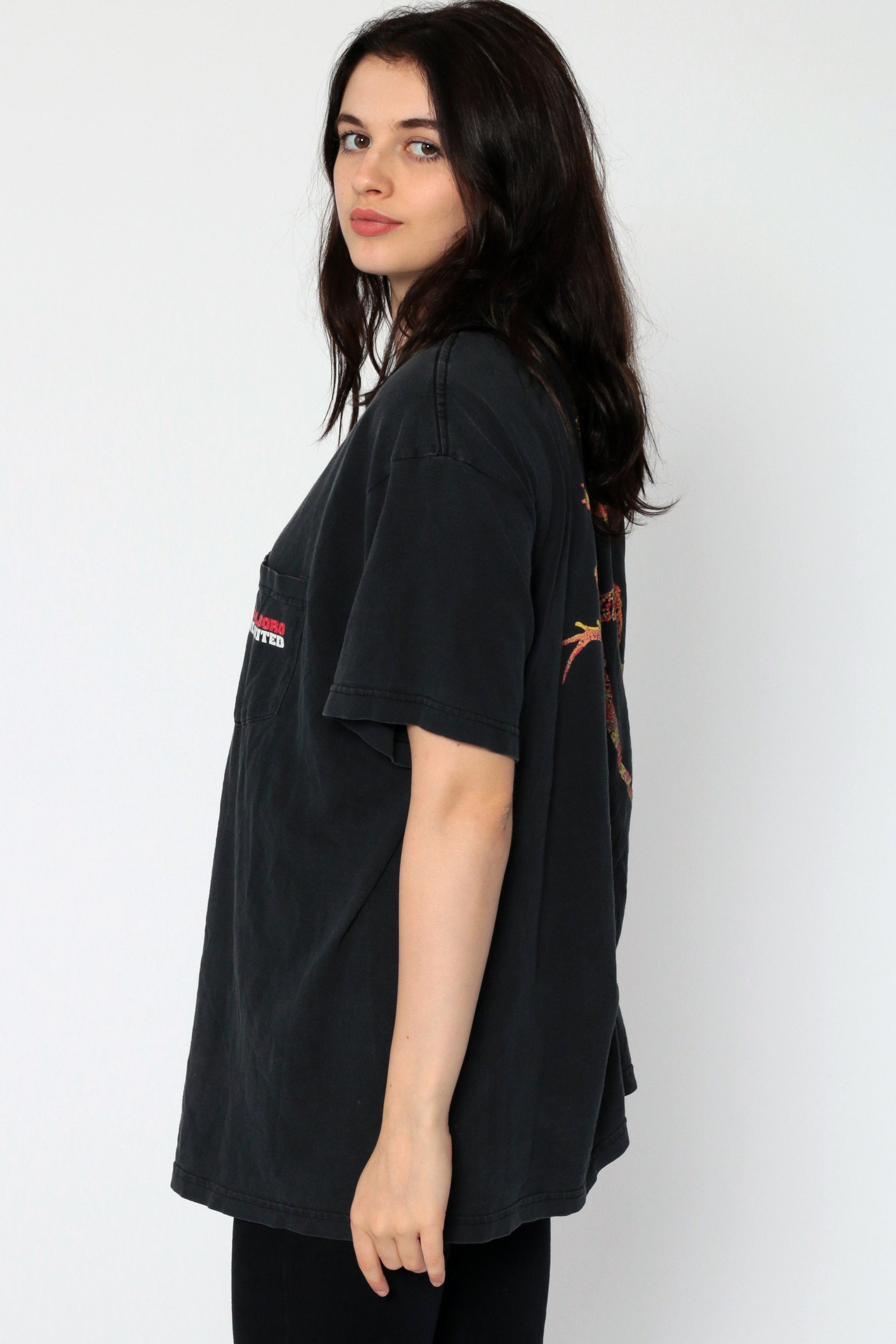 90s Marlboro Lizard Graphic T-Shirt Black Cotton Unisex Extra Large