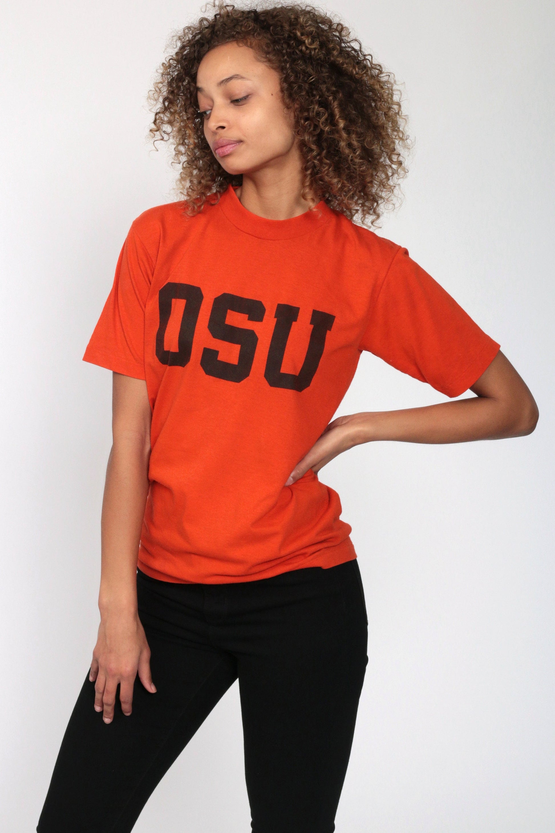 90s Oklahoma State University OSU Cowboys Orange Graphic Tee Extra Small XS