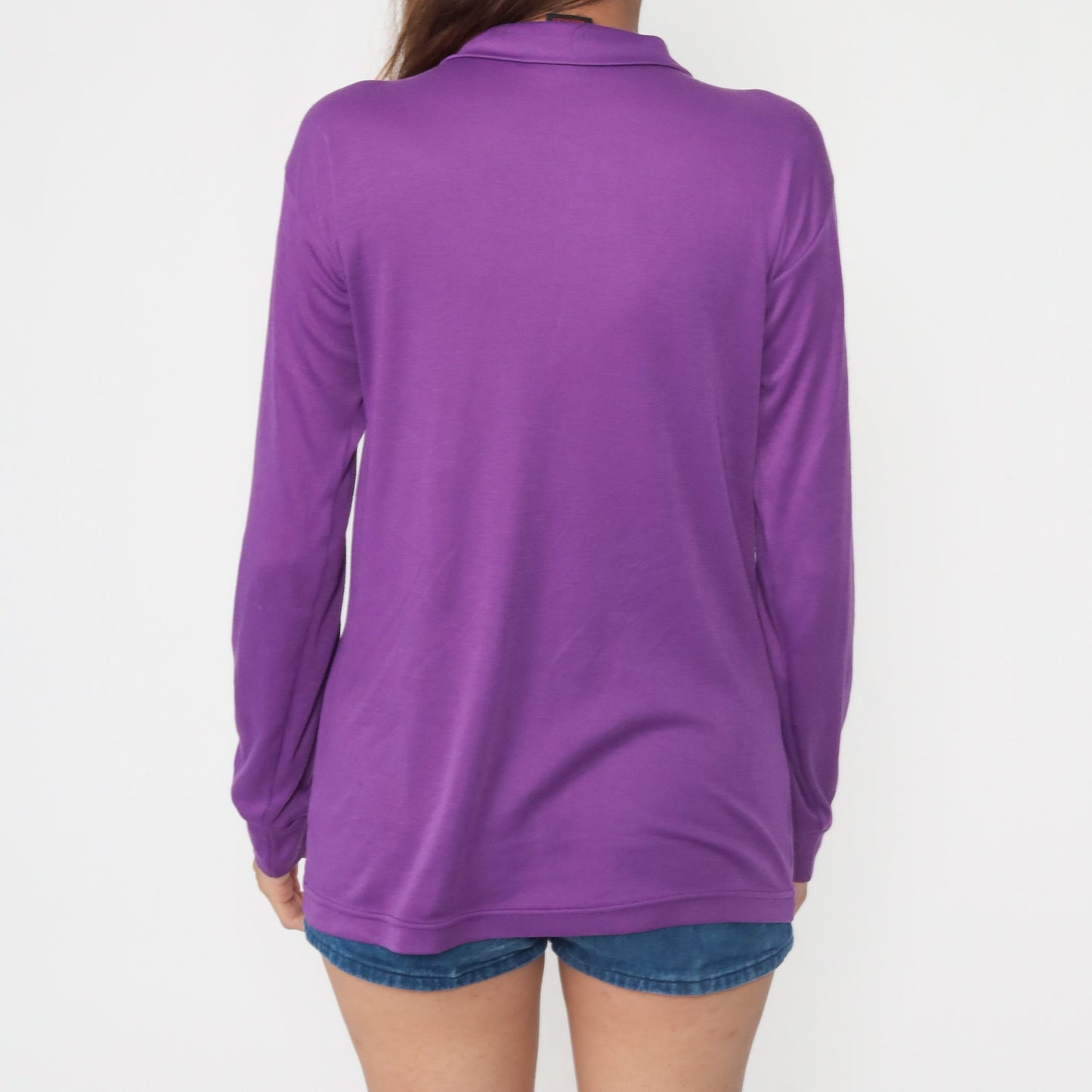 Patagonia Quarter Zip Pullover Purple Long Sleeve Medium