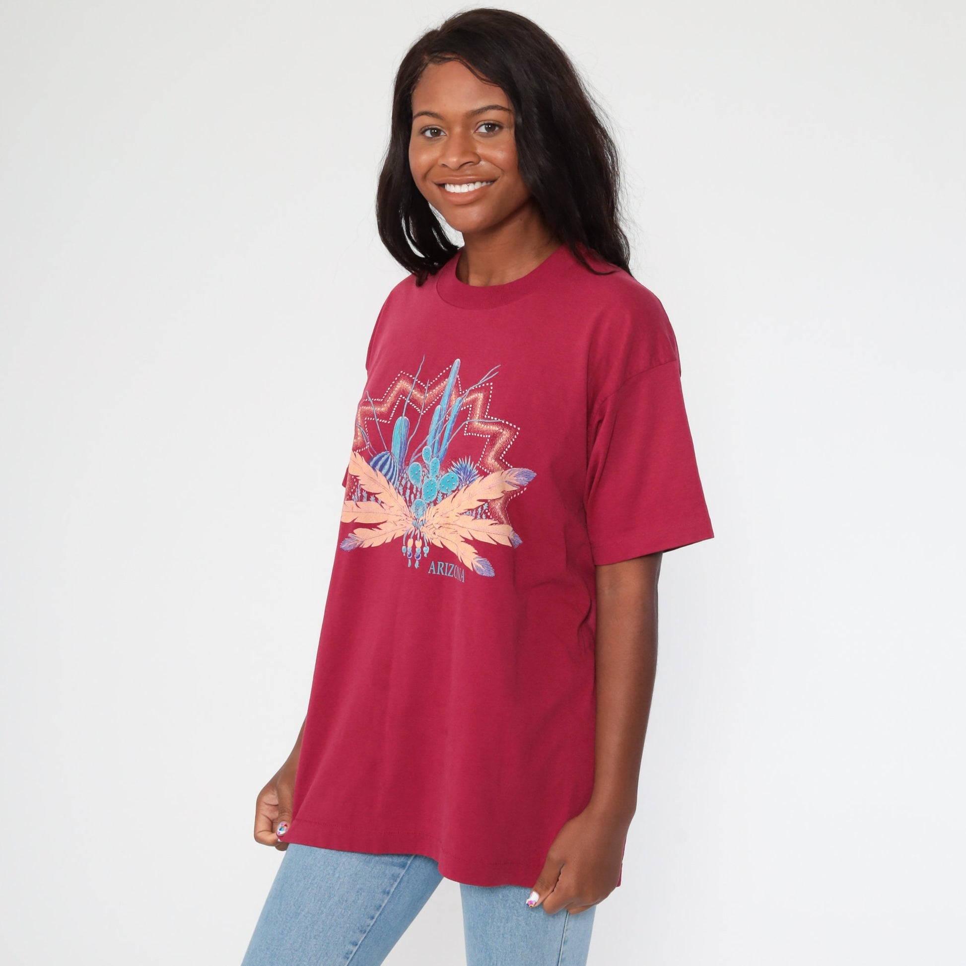90s Arizona Cactus Desert Saguaro Graphic T-Shirt Extra Large XL