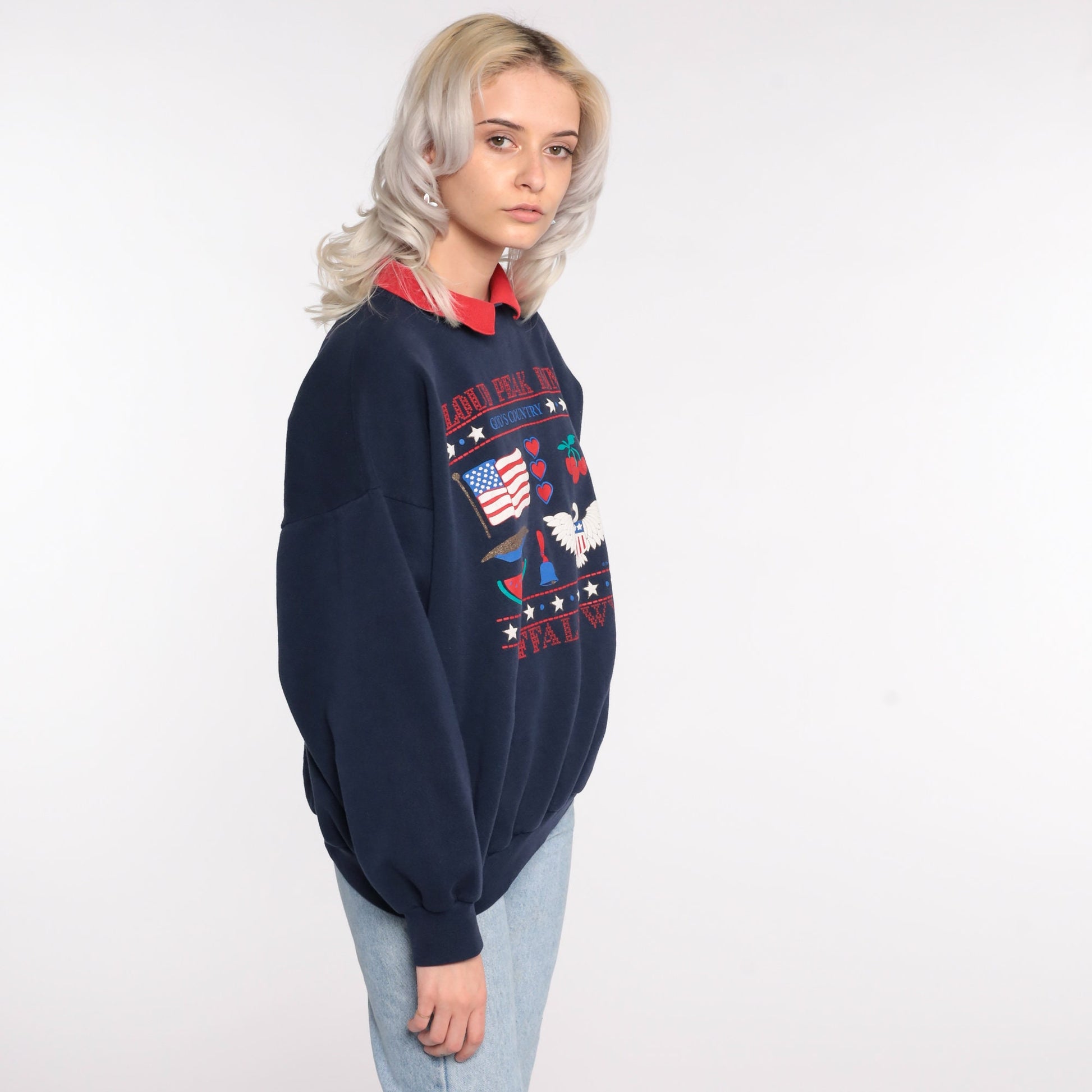 90s Cloud Peak Inn Buffalo Wyoming Sweatshirt Graphic Crewneck Extra Large