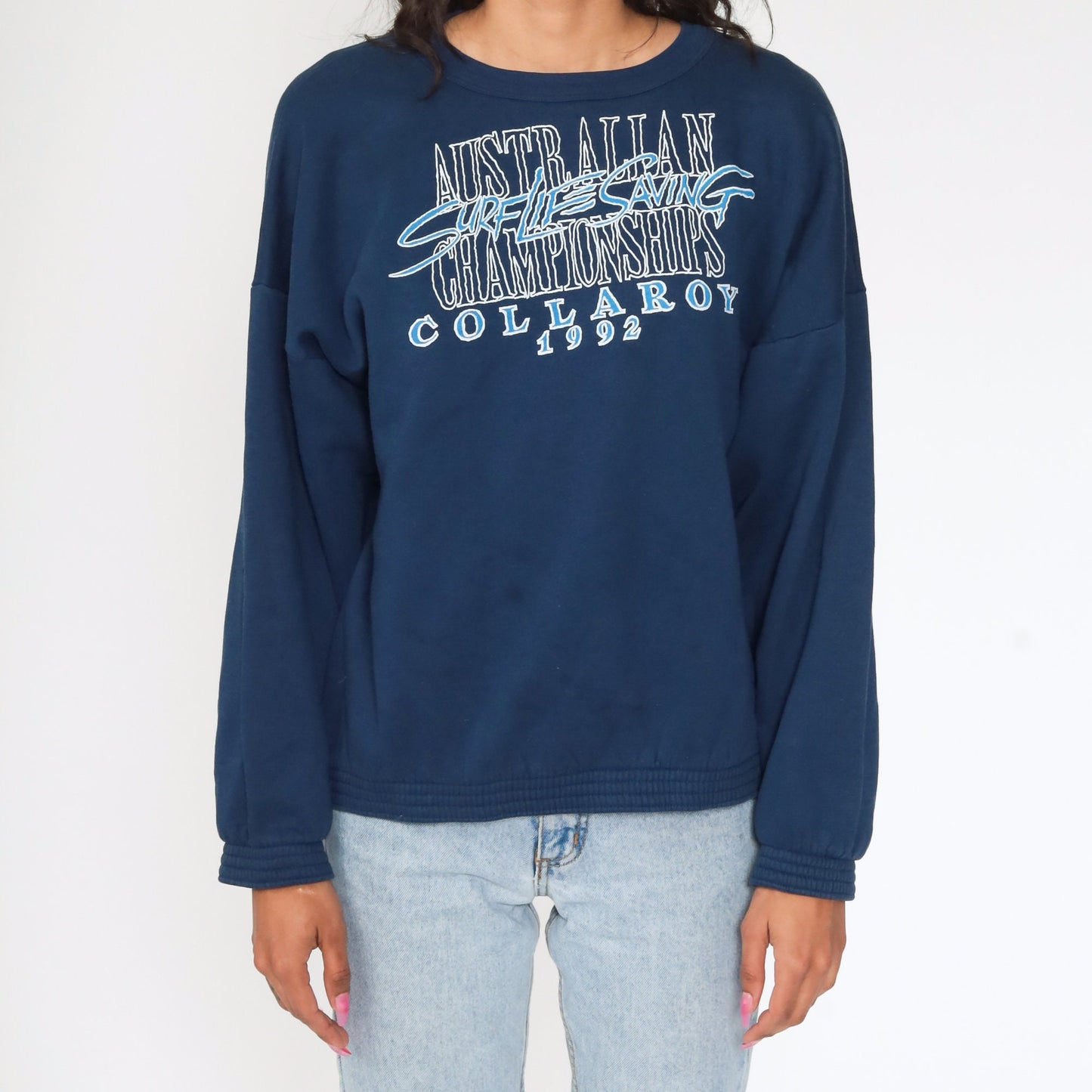1992 Australia Surf Life Saving Championships Sweatshirt Blue Extra Large XXL