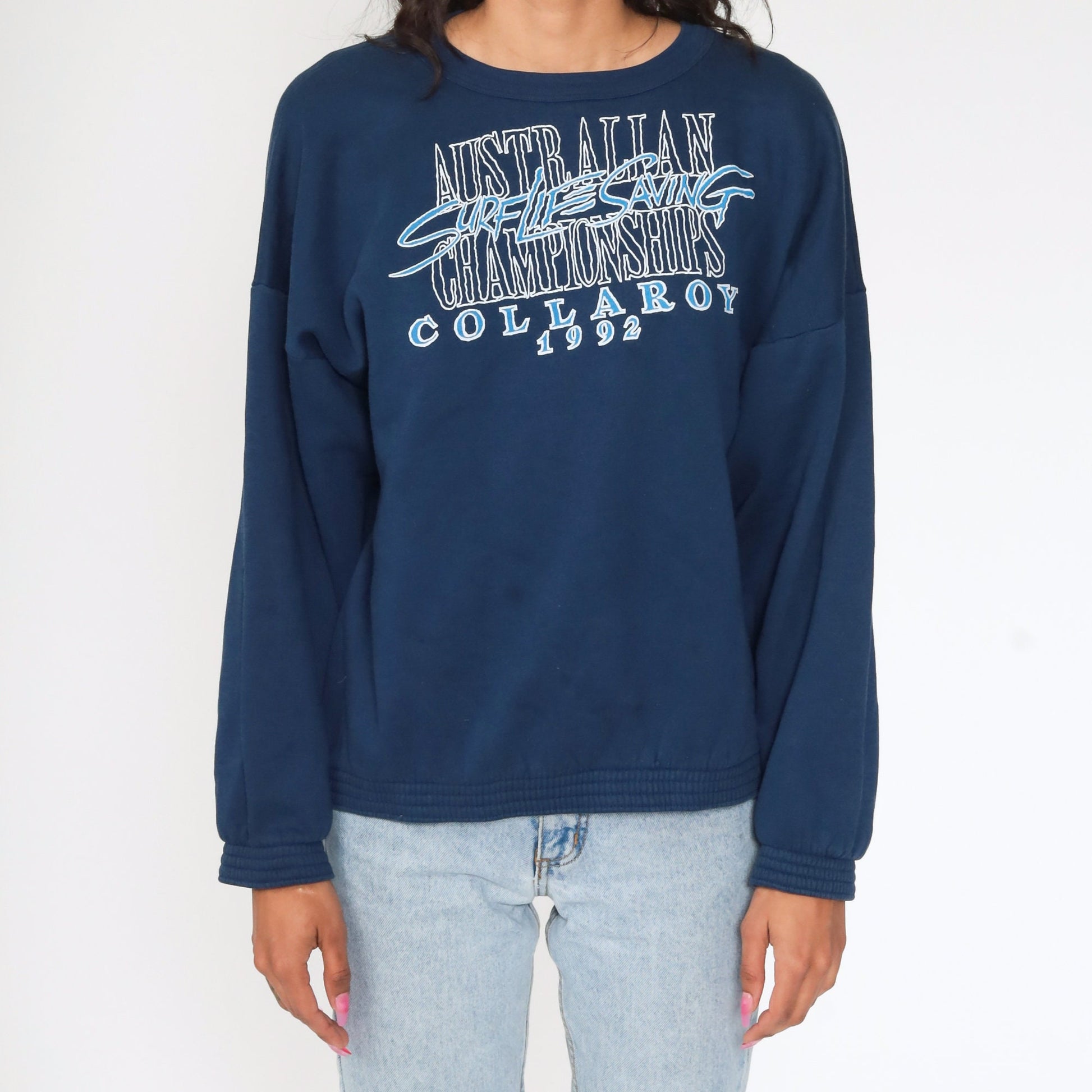 1992 Australia Surf Life Saving Championships Sweatshirt Blue Extra Large XXL