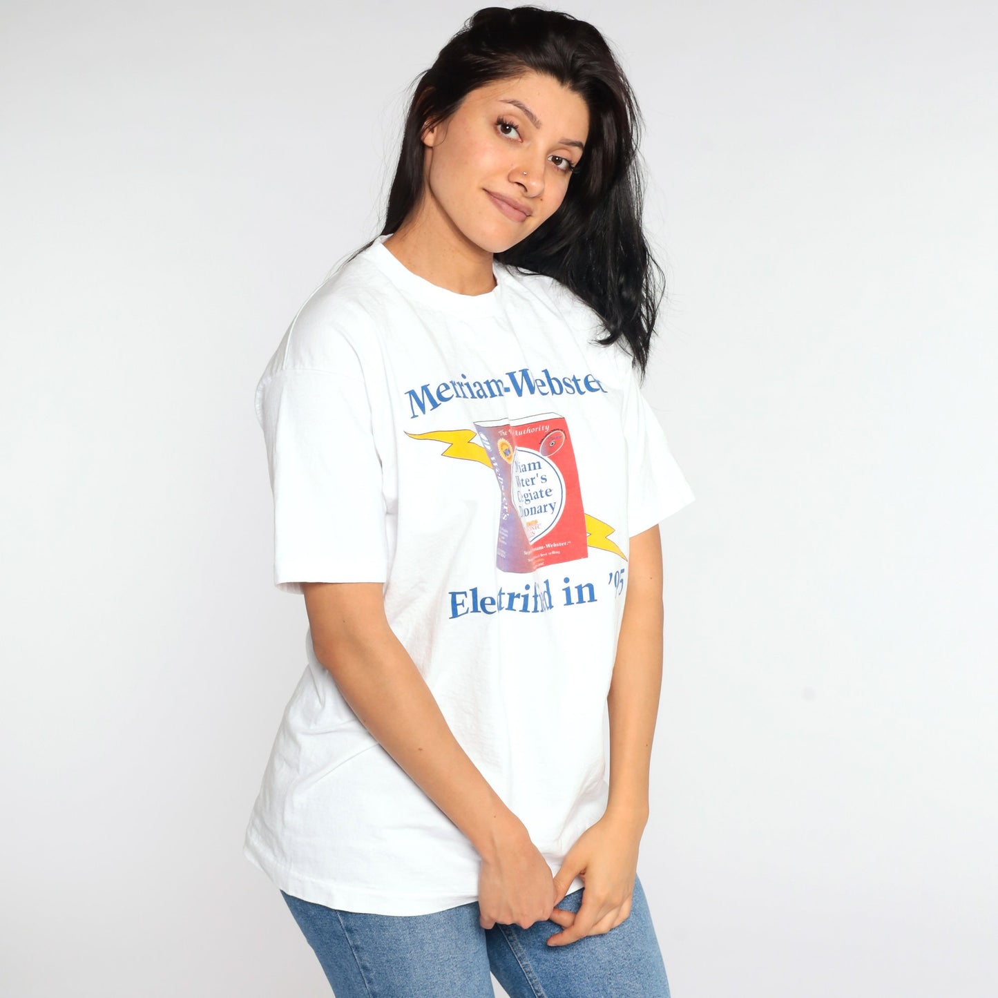 90s Merriam-Webster Dictionary Graphic T-Shirt Cotton Tee Large
