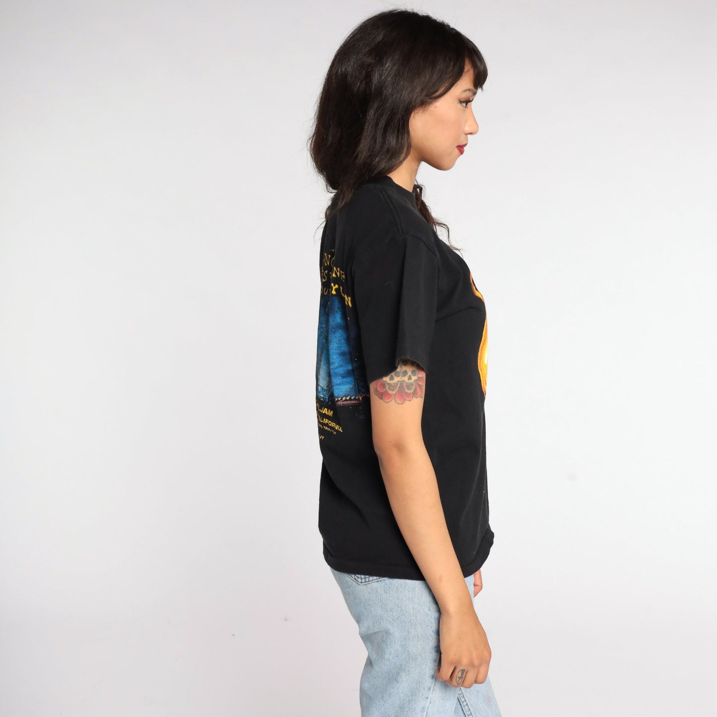 1997 Rolling Stones Bridges to Babylon Tour T Shirt Cotton Small