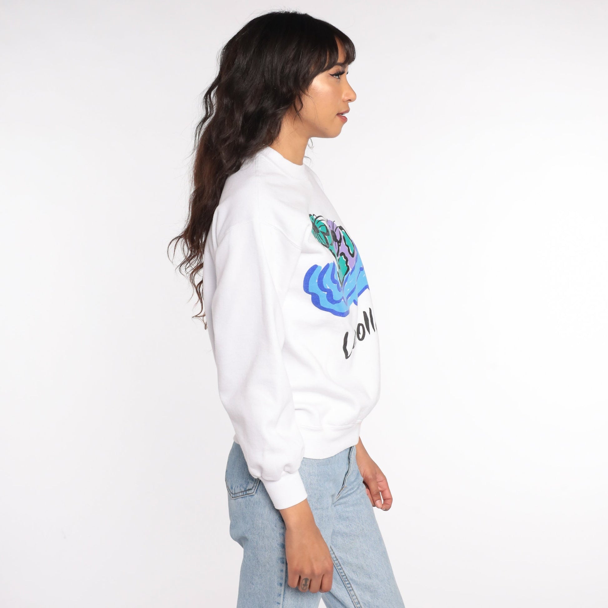 80s La Jolla San Diego Sea Otter Sweatshirt Cotton Graphic Crewneck Small
