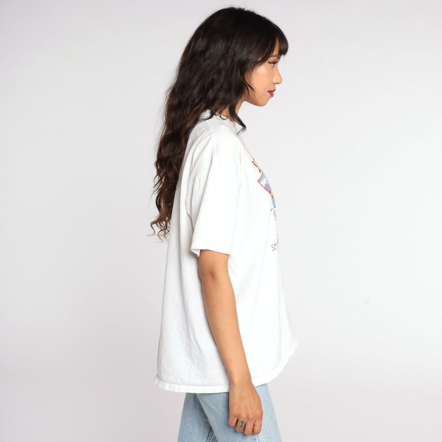 90s LaPortefest 1996 Surfer Graphic T-Shirt Single Stitch Cotton Extra Large