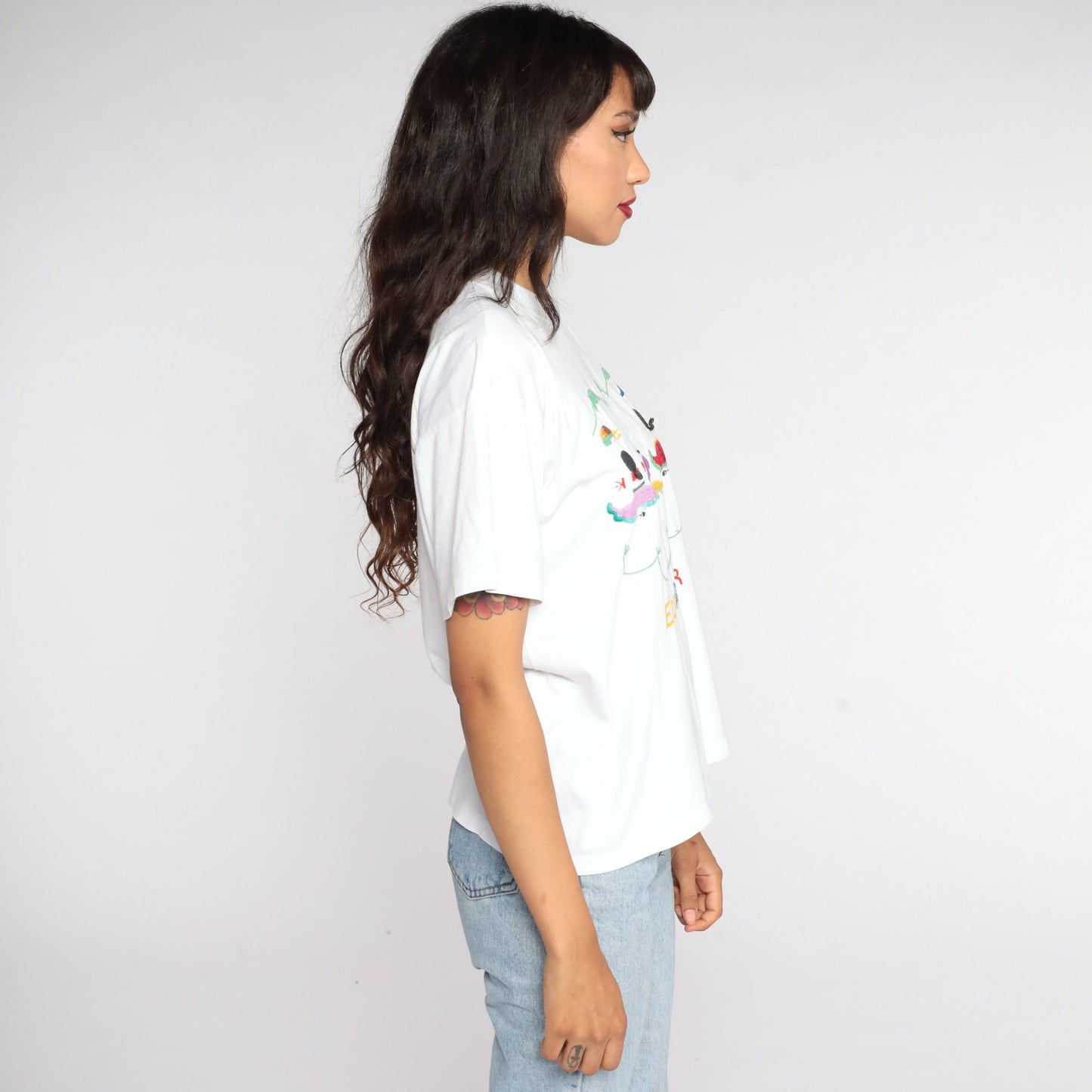 90s Ecuador Graphic T-Shirt Cotton Travel Tee Large L