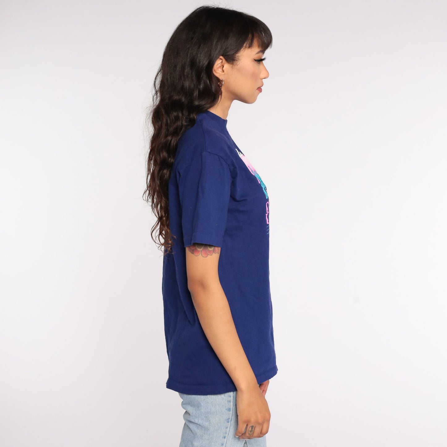 80s Outdoors Unlimited UCSF San Francisco Graphic Tee Purple Cotton Medium