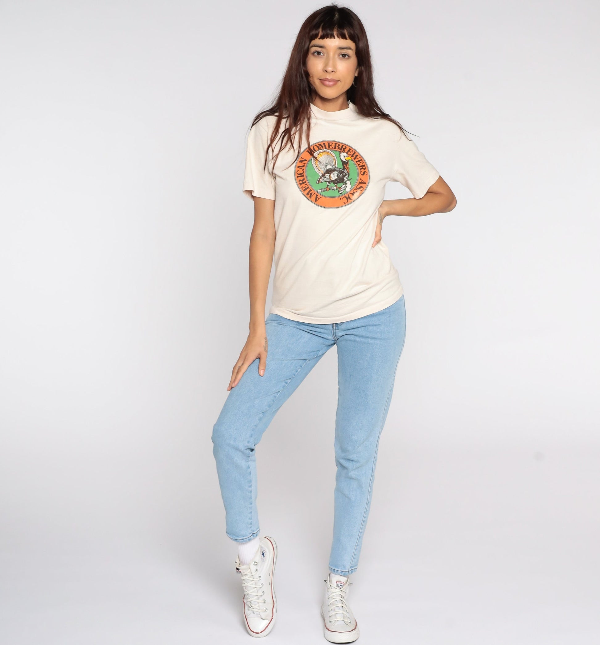 80s American Homebrewers Association Graphic Tee Cotton Small
