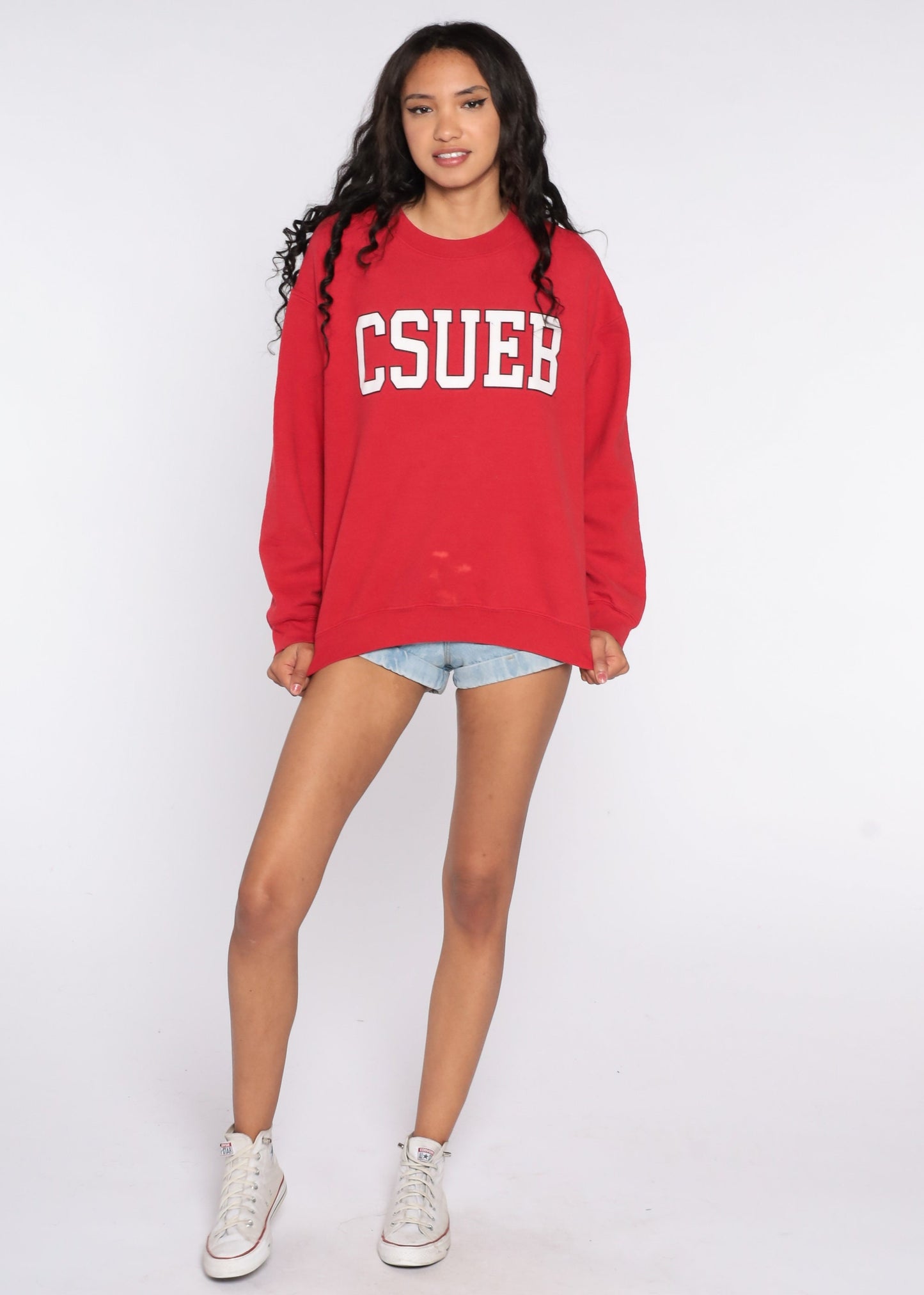 00s CSUEB California State University East Bay Red Sweatshirt Medium