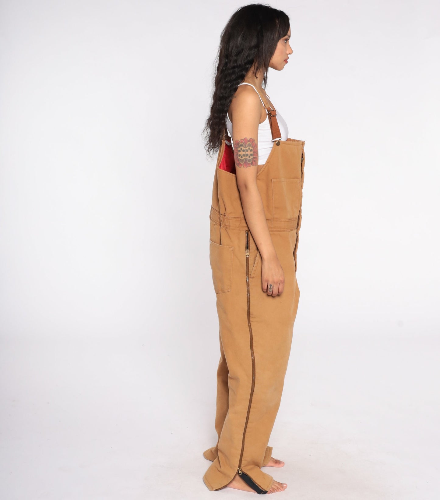 90s Walls Blizzard Pruf Insulated Workwear Overalls Brown Tall Extra Large