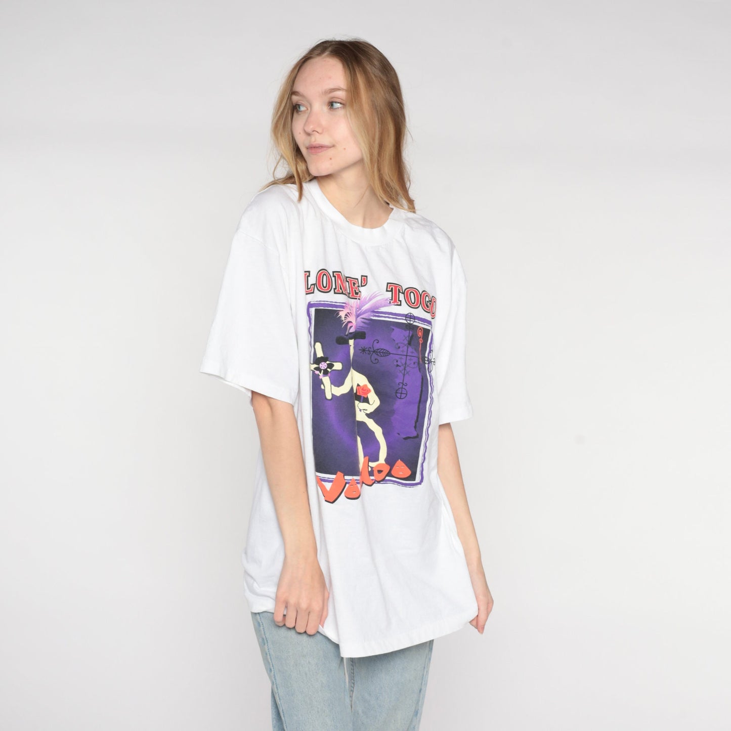 90s Lome Togo Voodoo Market Graphic T-Shirt Princess Cruises Cotton Extra Large XL