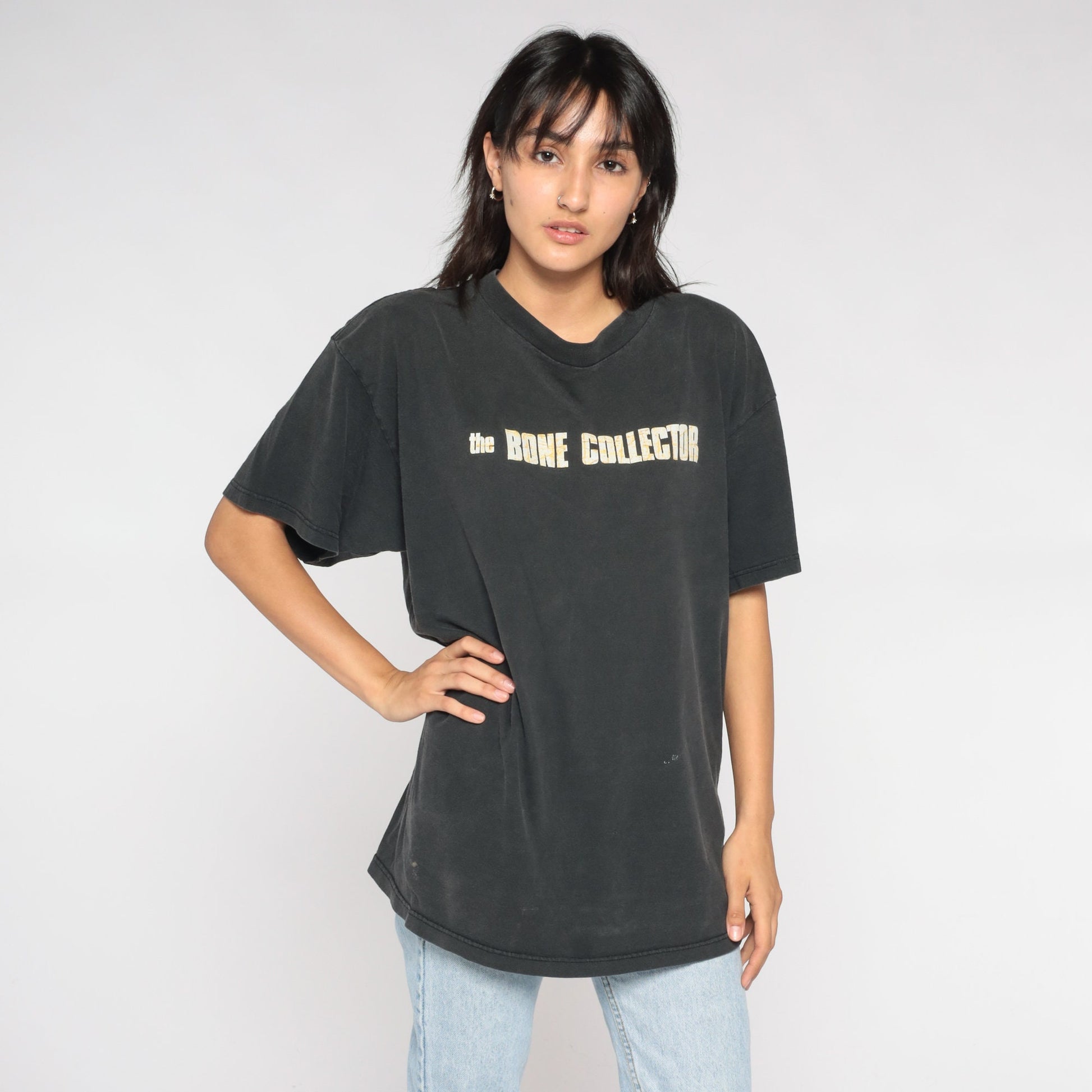 The Bone Collector 00s Movie Graphic Tee Black Cotton Extra Large XXL
