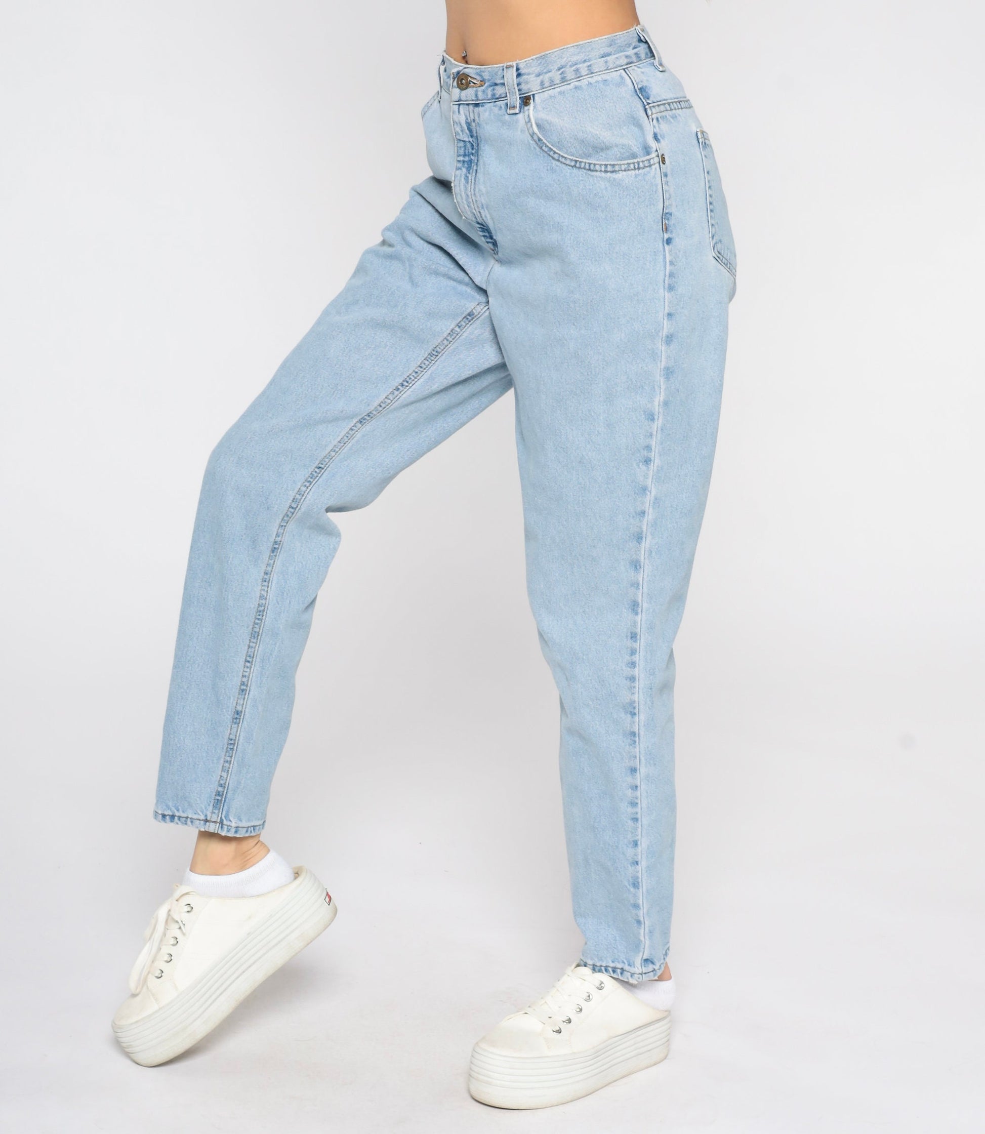 00s Liz Claiborne Mom Jeans Blue Denim Tapered High-Rise Medium