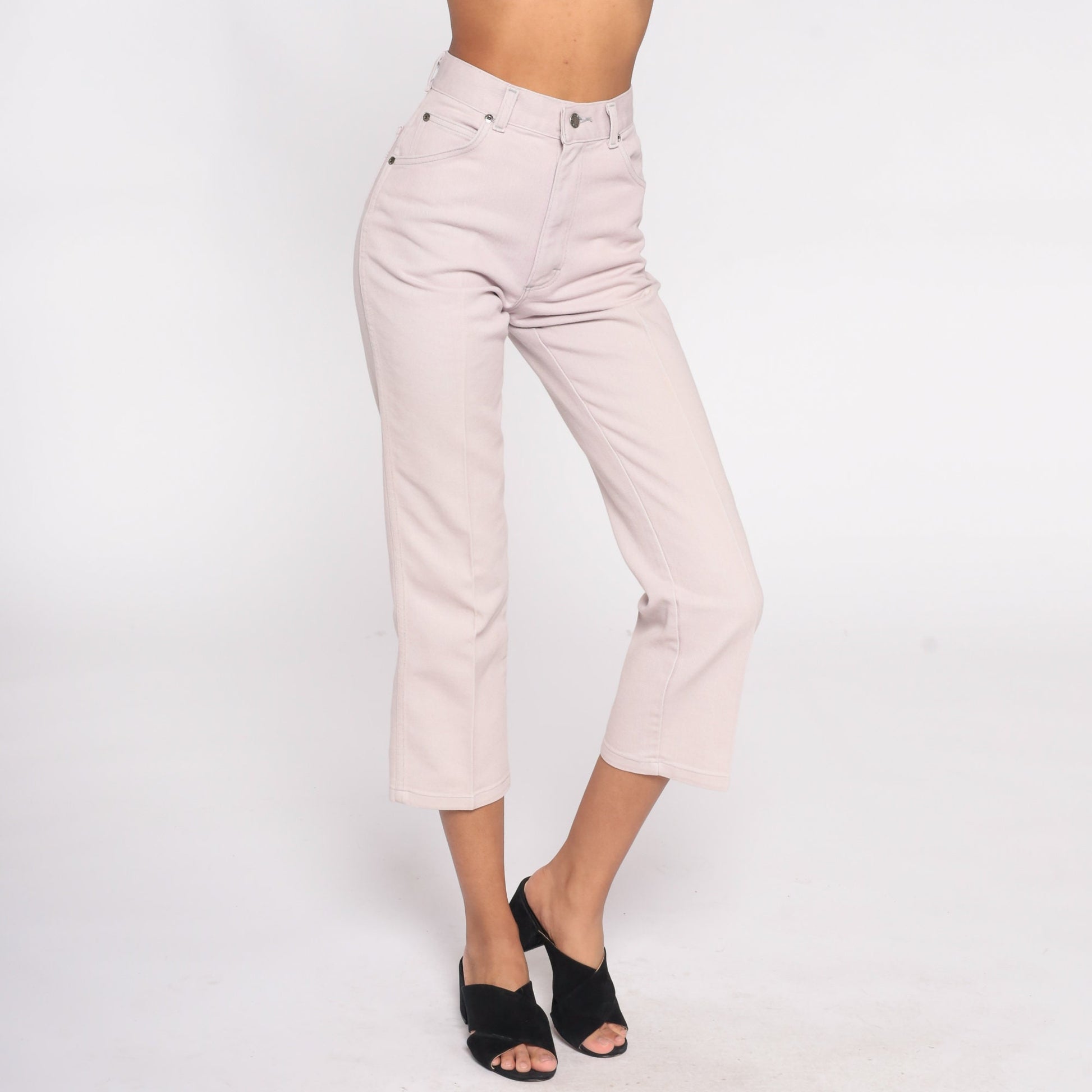 90s Cascade Blues Light Pink High Waist Straight Leg Jeans Small 26
