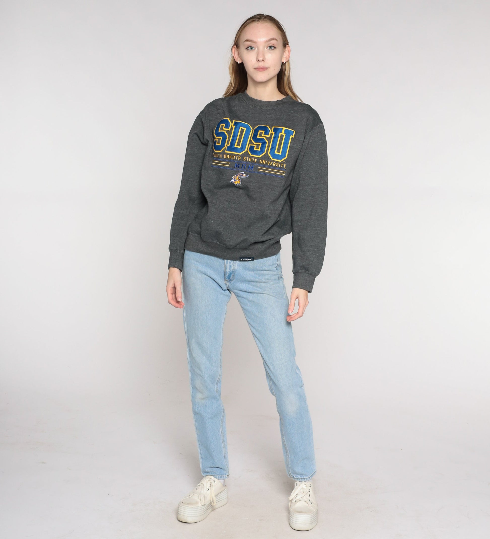Y2K SDSU Mom Sweatshirt South Dakota State University Crewneck Small S