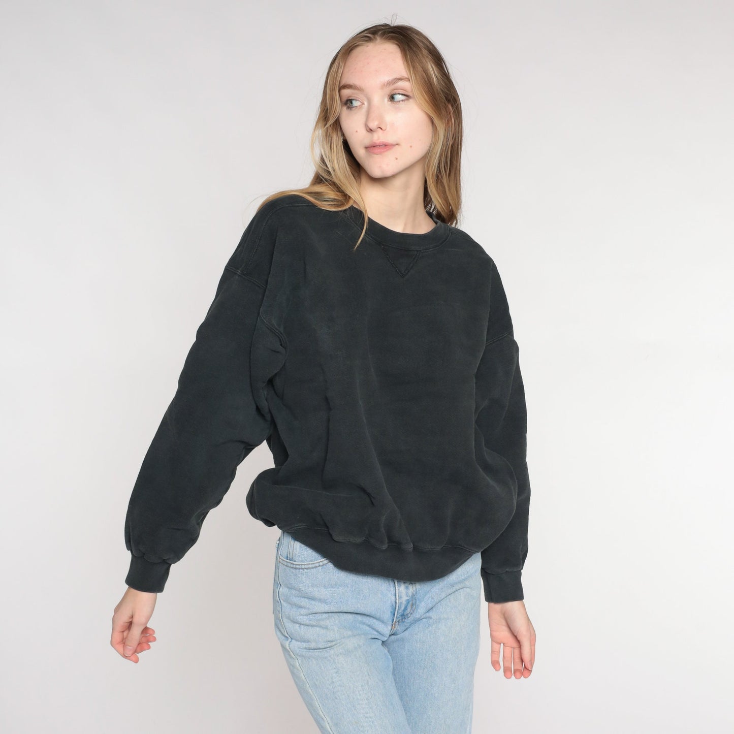 Y2K Counter Culture Black Graphic Sweatshirt Crewneck Medium M