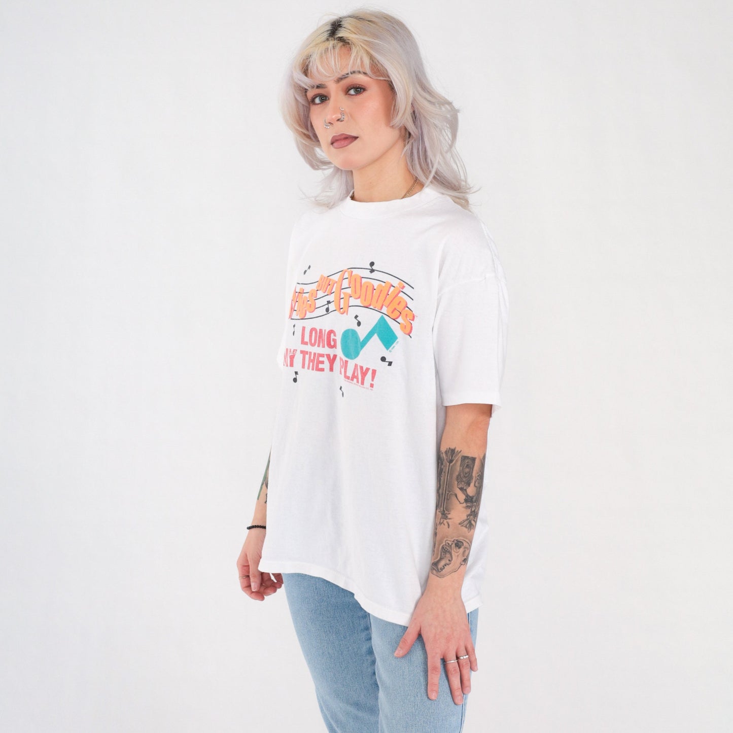 90s Oldies But Goodies Original Sound Record Co Graphic T-Shirt Extra Large