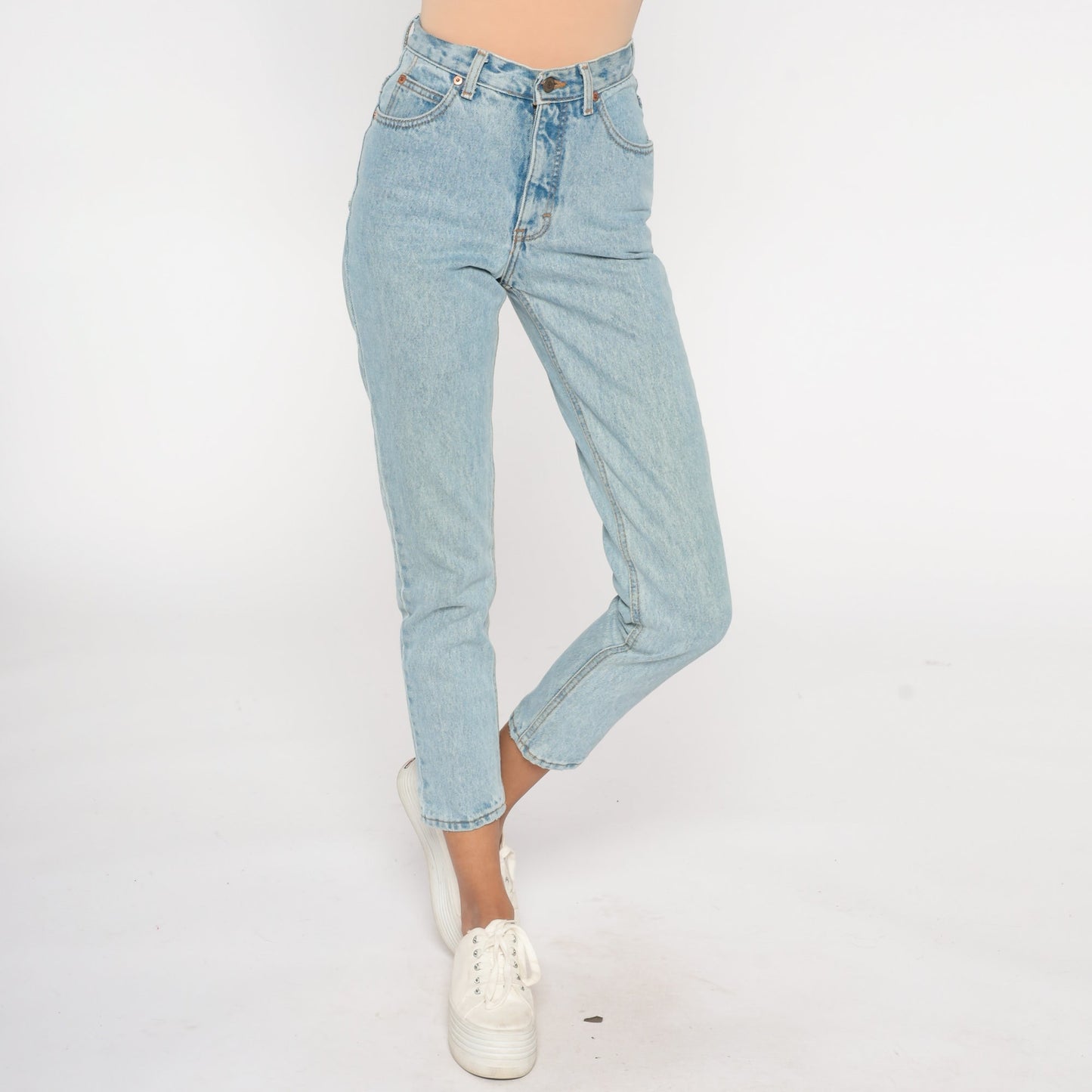 90s Calvin Klein High-Waisted Skinny Jeans Blue Denim Size 2