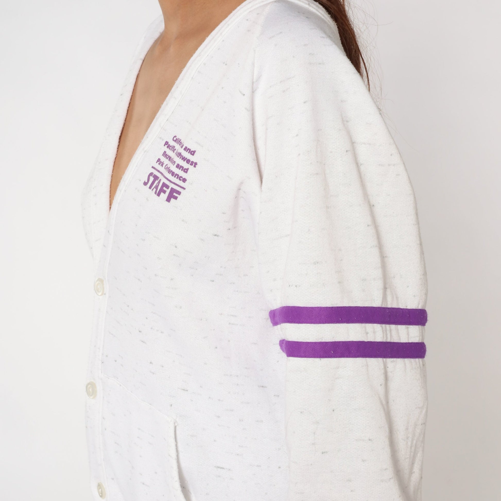 90s California Pacific Southwest Recreation Park Conference Cardigan White XXL