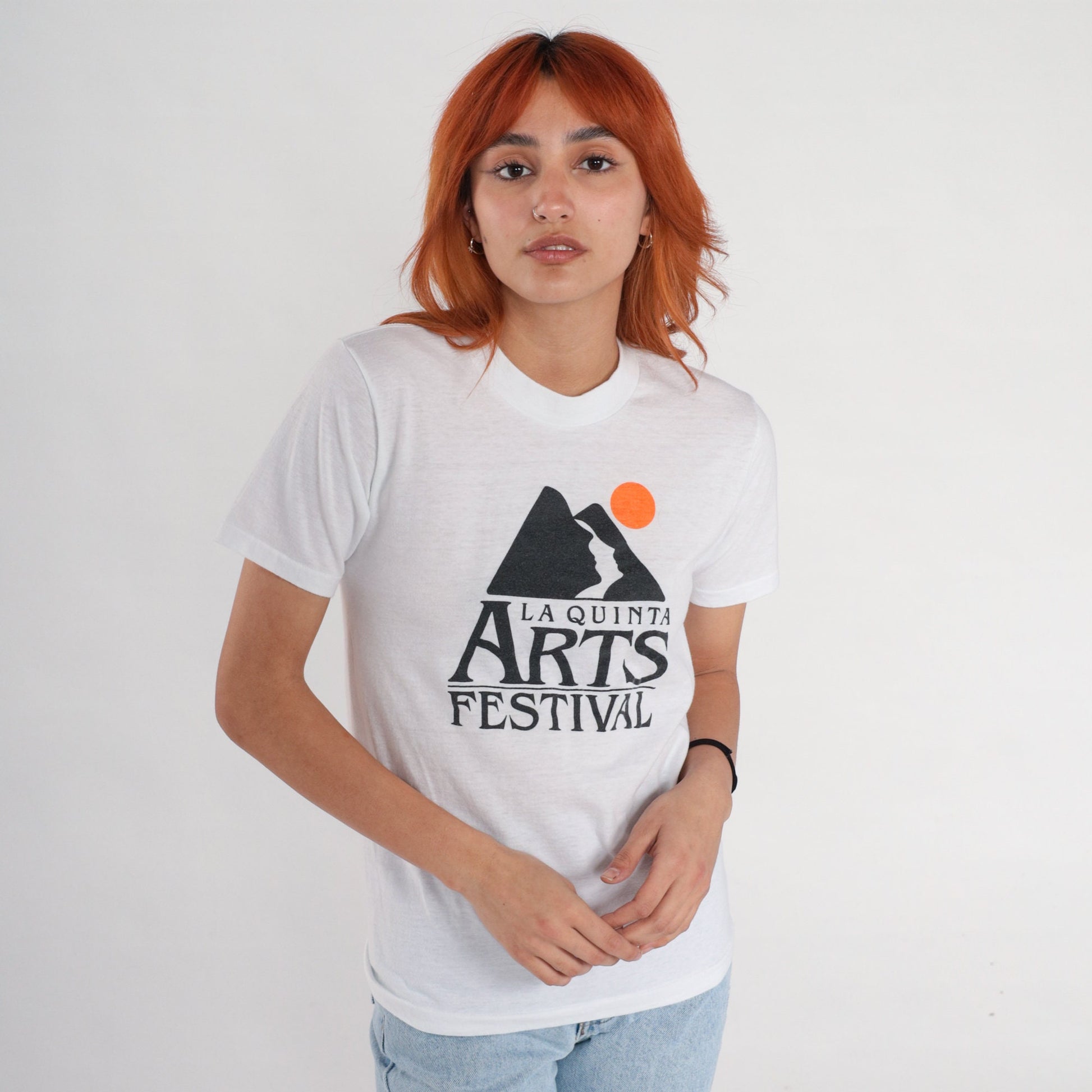80s La Quinta Art Festival Graphic Tee White Single Stitch Extra Small